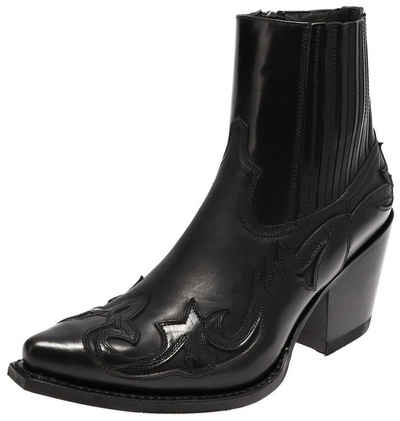 Sendra Boots »16598 Schwarz« Stiefelette Rahmengenähte Damen Westernstiefelette