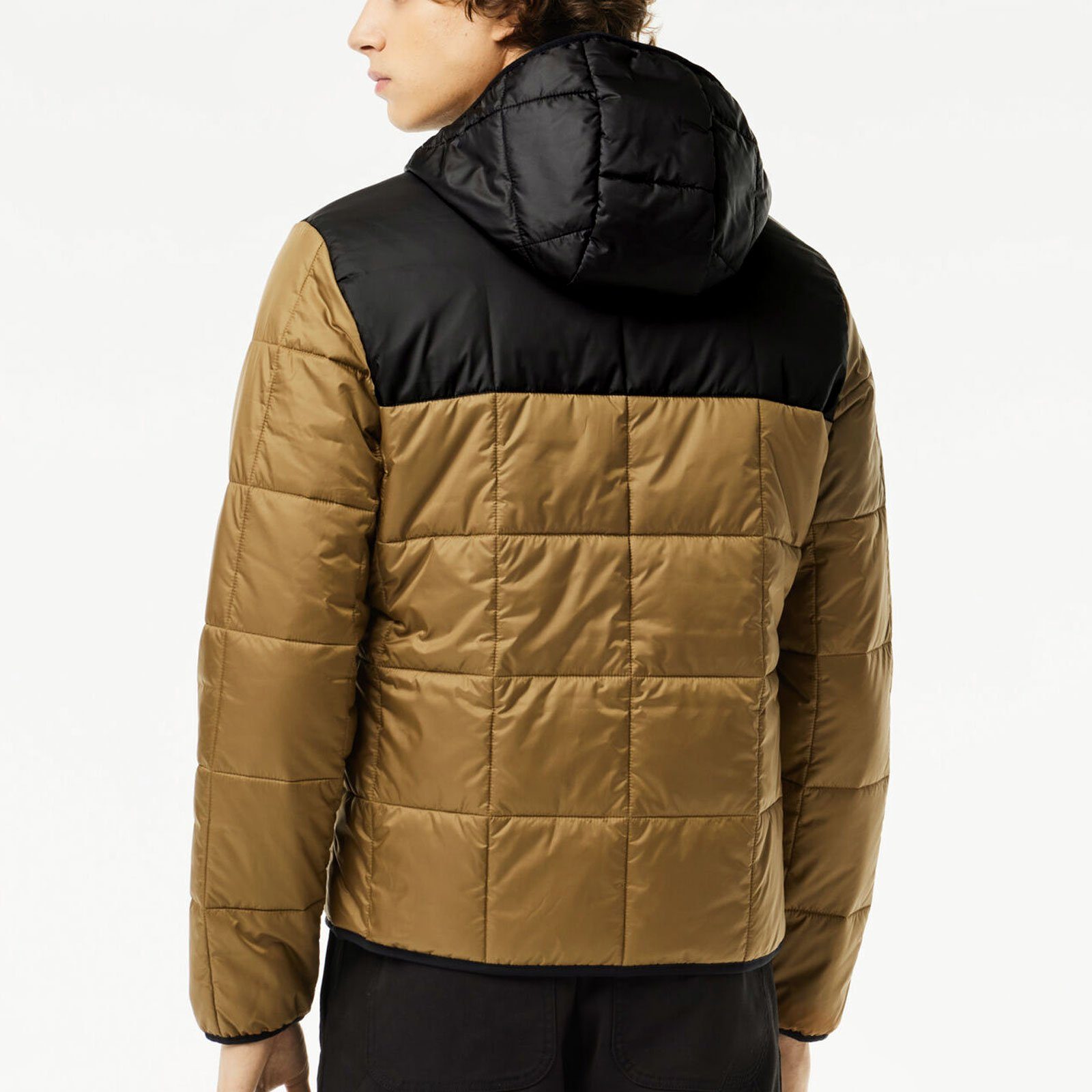 Jacke mit Innenfächern Outdoorjacke noir / wasserabweisende QIN Lacoste marron-six praktischen