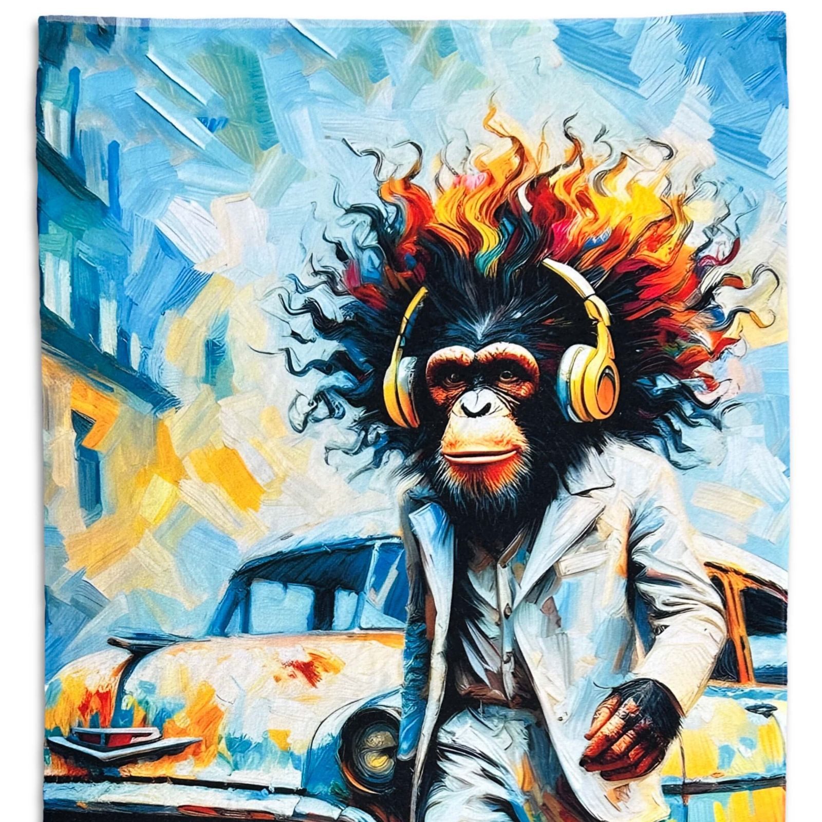 ESPiCO Strandtuch Monkey Oldtimer, Frottee-Velour (1-St), günstig online kaufen