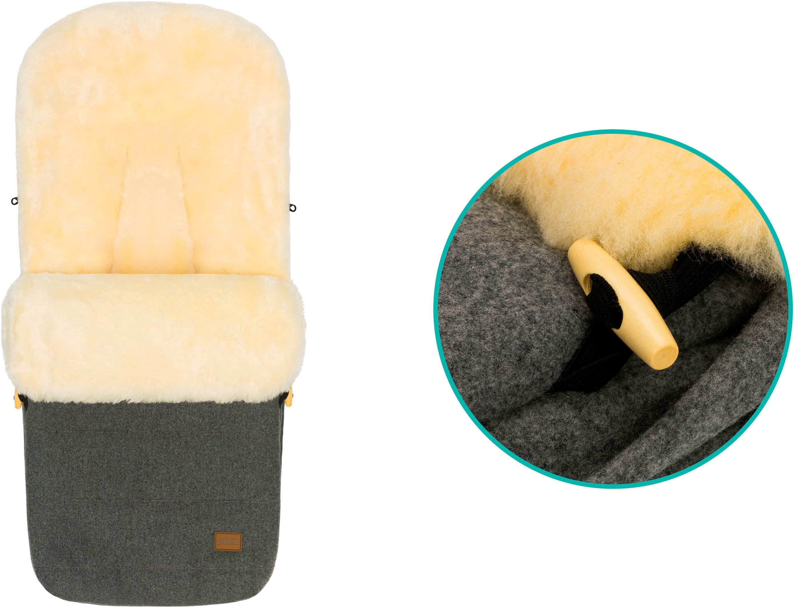 Fillikid Fußsack Bernina Wool, Winterfußsack