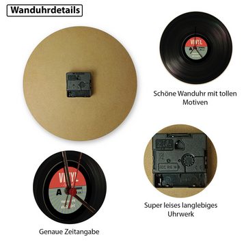 speecheese Wanduhr Vinyl Schallplatte Wanduhr