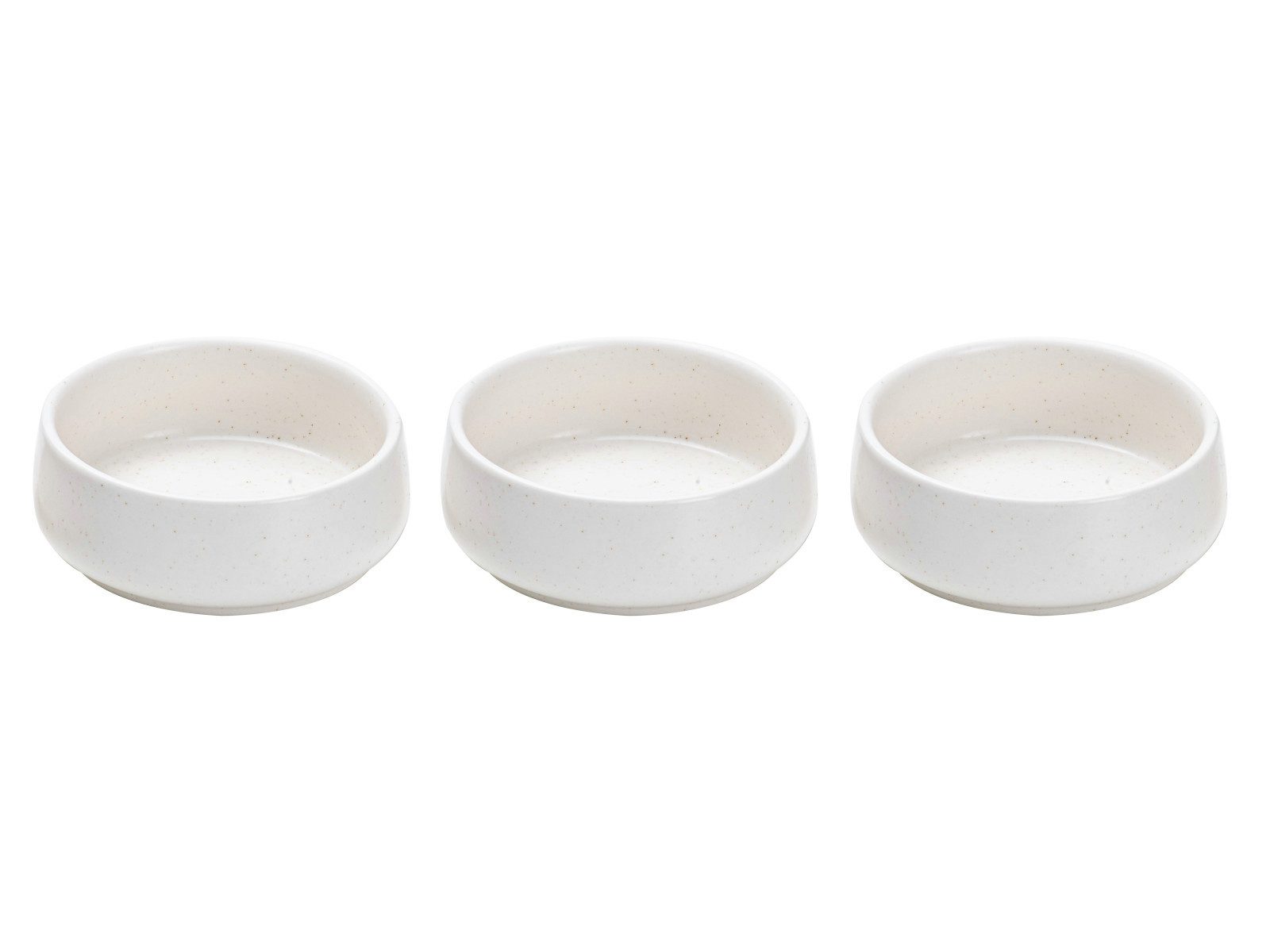 Servierschüssel ELEMENTS Schalenset flach weiß Set3