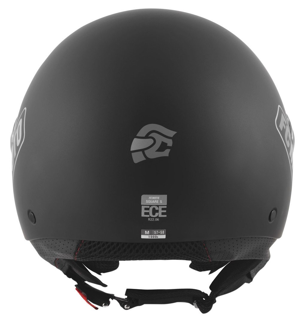 FC-Moto Motorradhelm Square-RS Jethelm, herausnehmbares Innenfutter