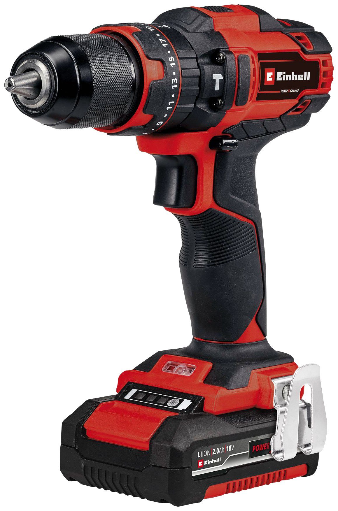 Einhell Akku-Schlagbohrschrauber TE-CD 18/40 Li-i +64, (Set), inkl. 2 Akkus günstig online kaufen