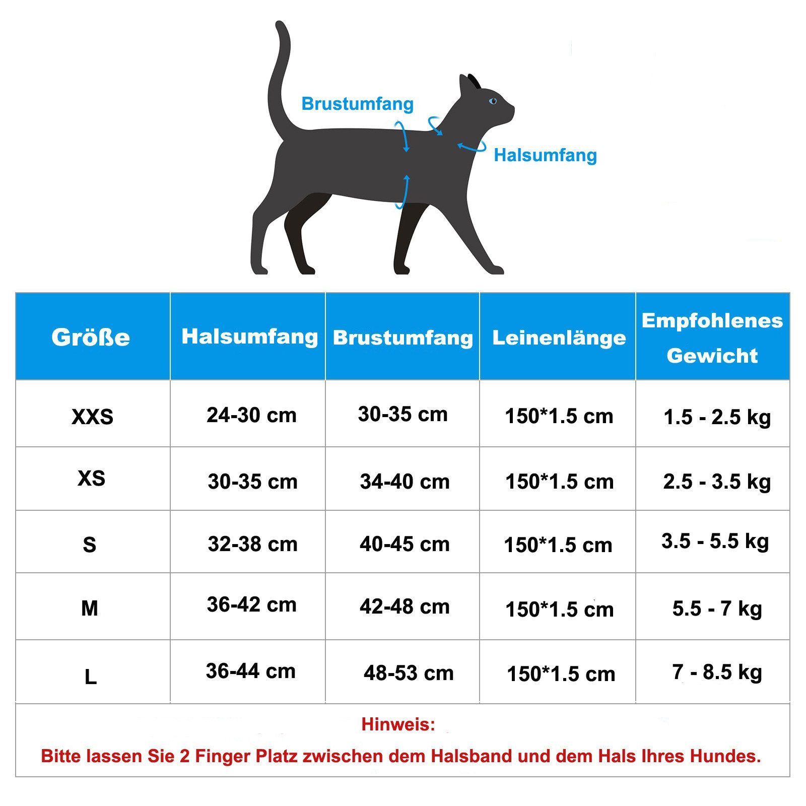 Ledander Hunde-Geschirr Hundegeschirr für kleine und mittelgroße Hunde, Katzengeschirr Ausbruchsicher, Verstellbares, Reflektierenden Streifen