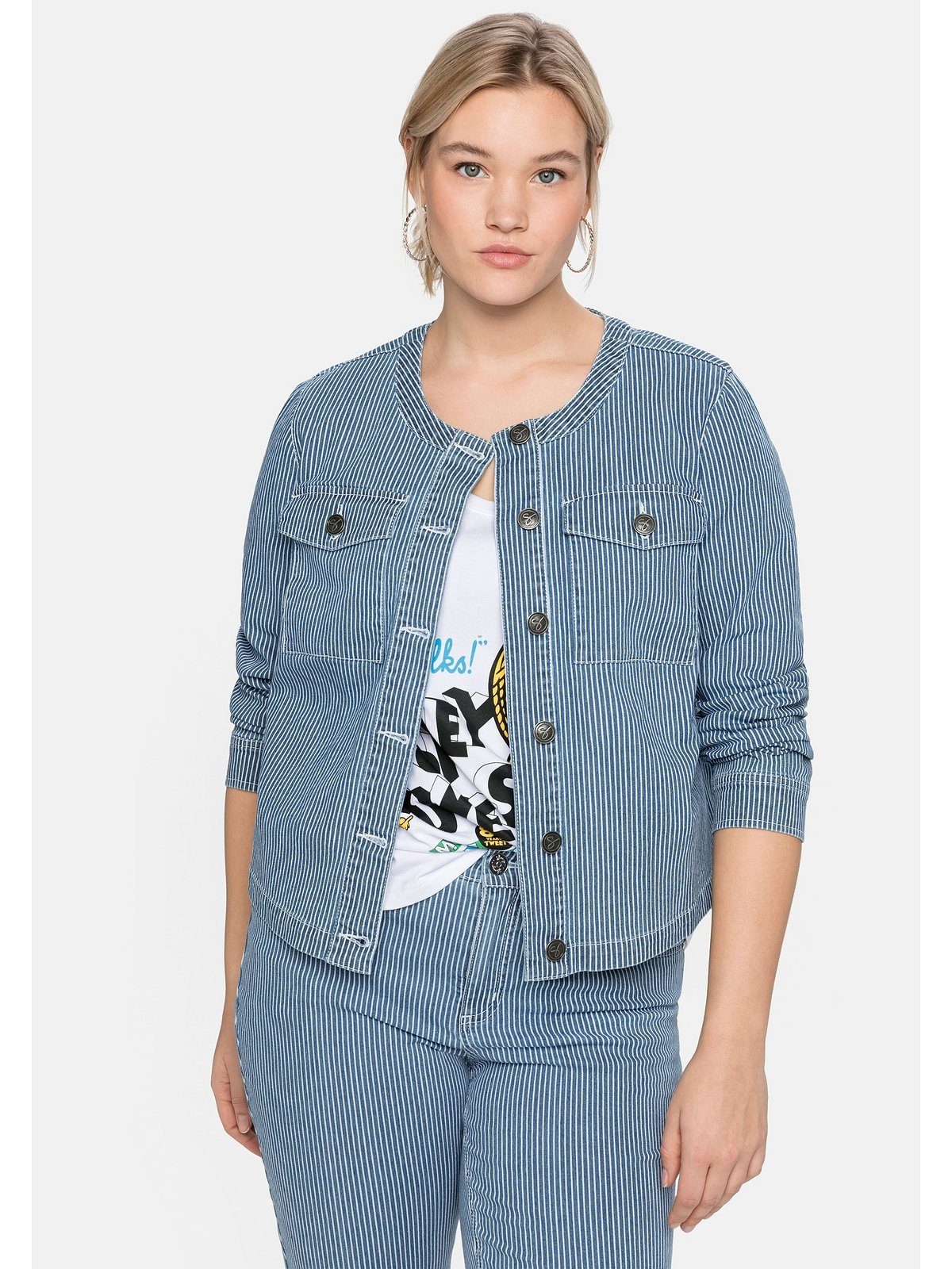 Sheego Jeansjacke Große Größen in verkürzter Form. € 98,00