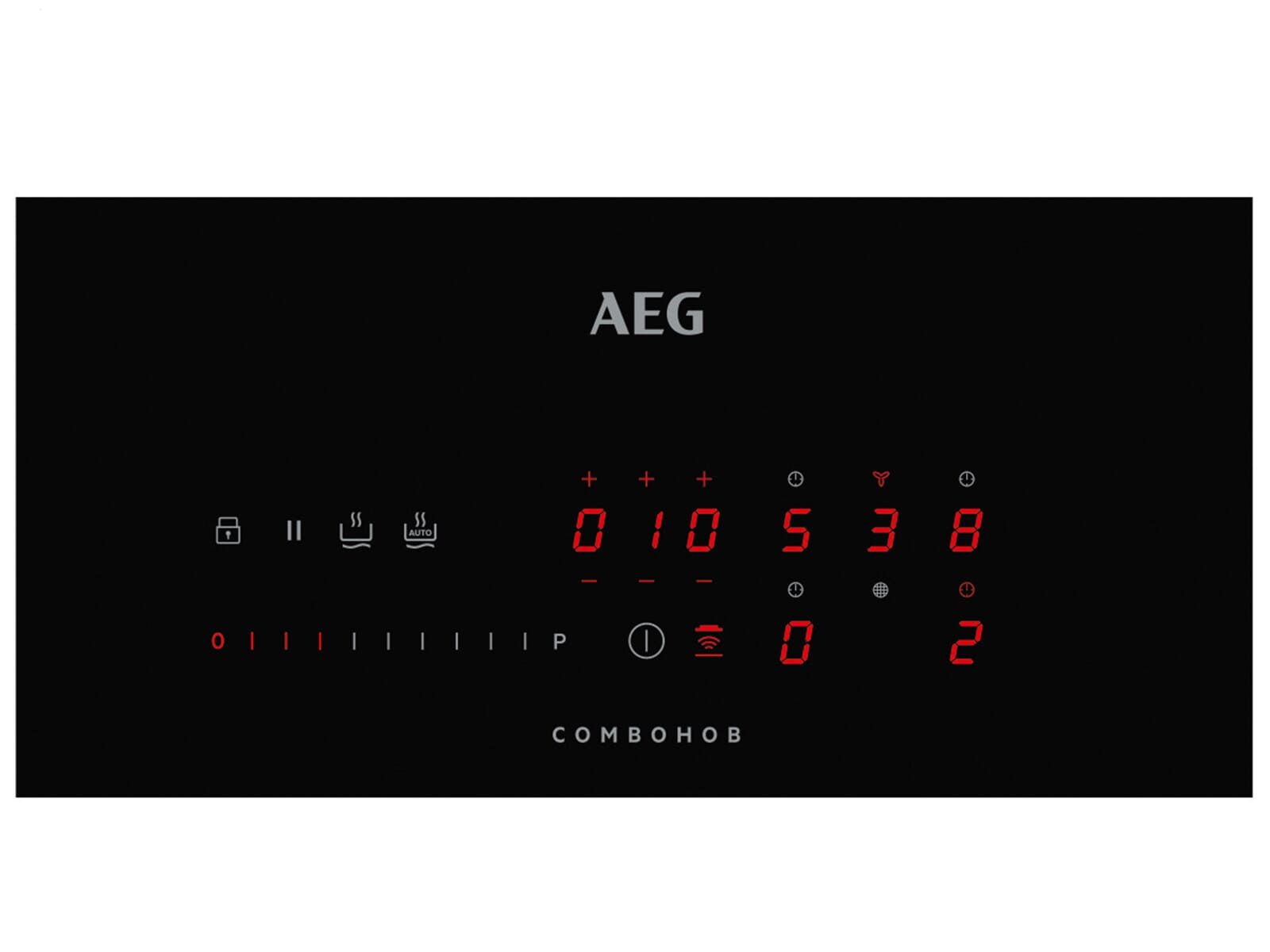 AEG Kochfeld mit Dunstabzug CHE84U, Timer