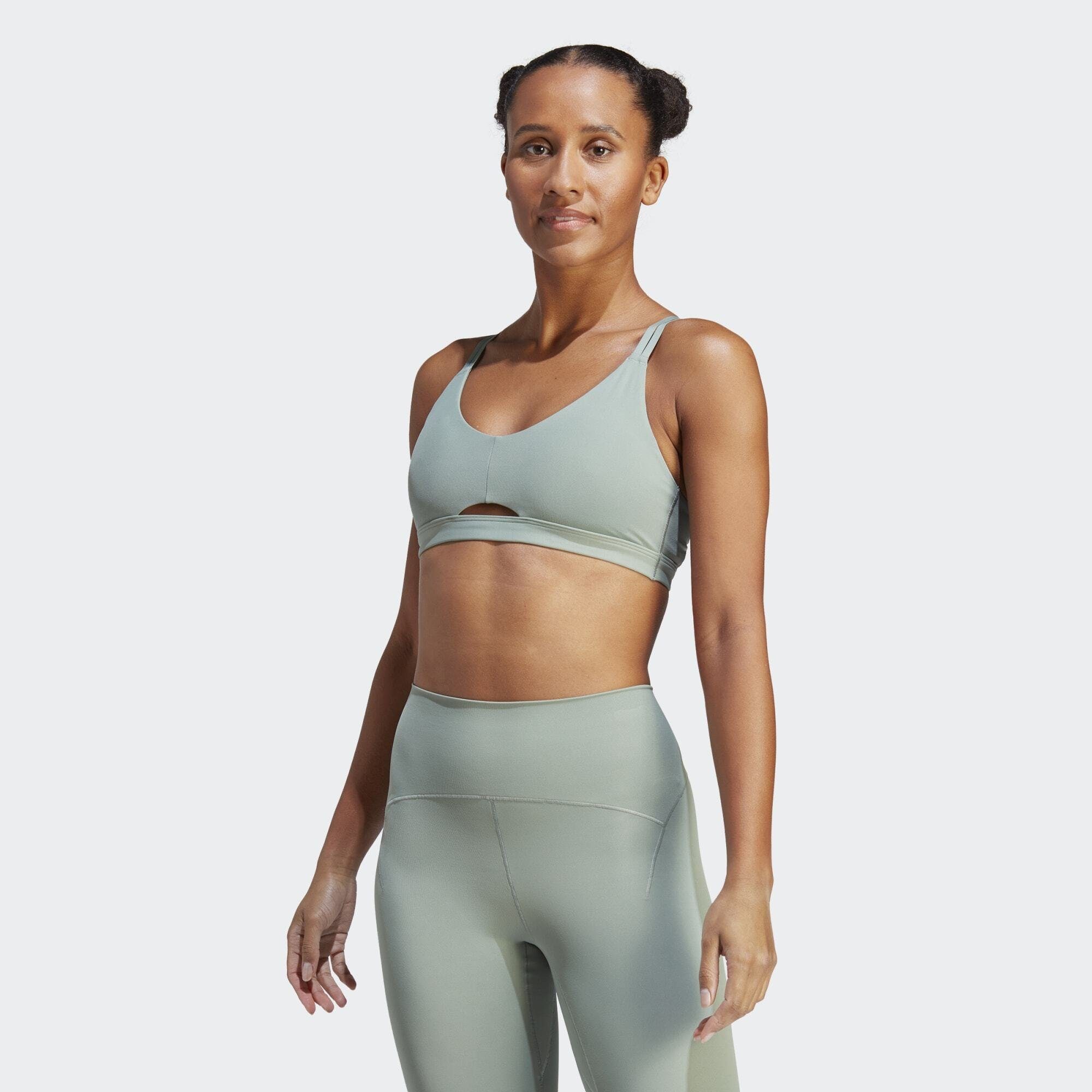 LUXE Silver STUDIO Green Sport-BH adidas LIGHT-SUPPORT SPORT-BH YOGA Performance