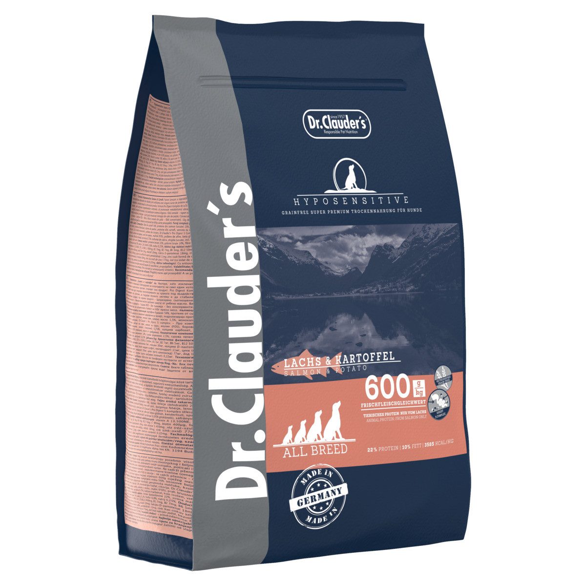 Dr. Clauder's Hyposensitive Lachs & Kartoffel 3,5 kg, Trockenfutter für: Hund