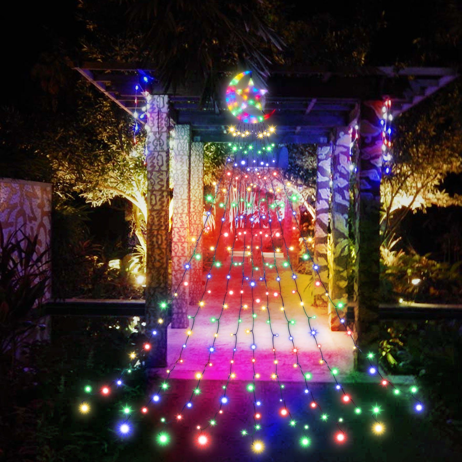 LED-Lichtervorhang LED-Lichtervorhang,Party Lichterkette,31V,350LED Lichterkette