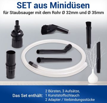 VIOKS Saugdüse Minidüsenset universal, 8-teilig für 32mm 35mm Rohr-Ø für Staubsauger