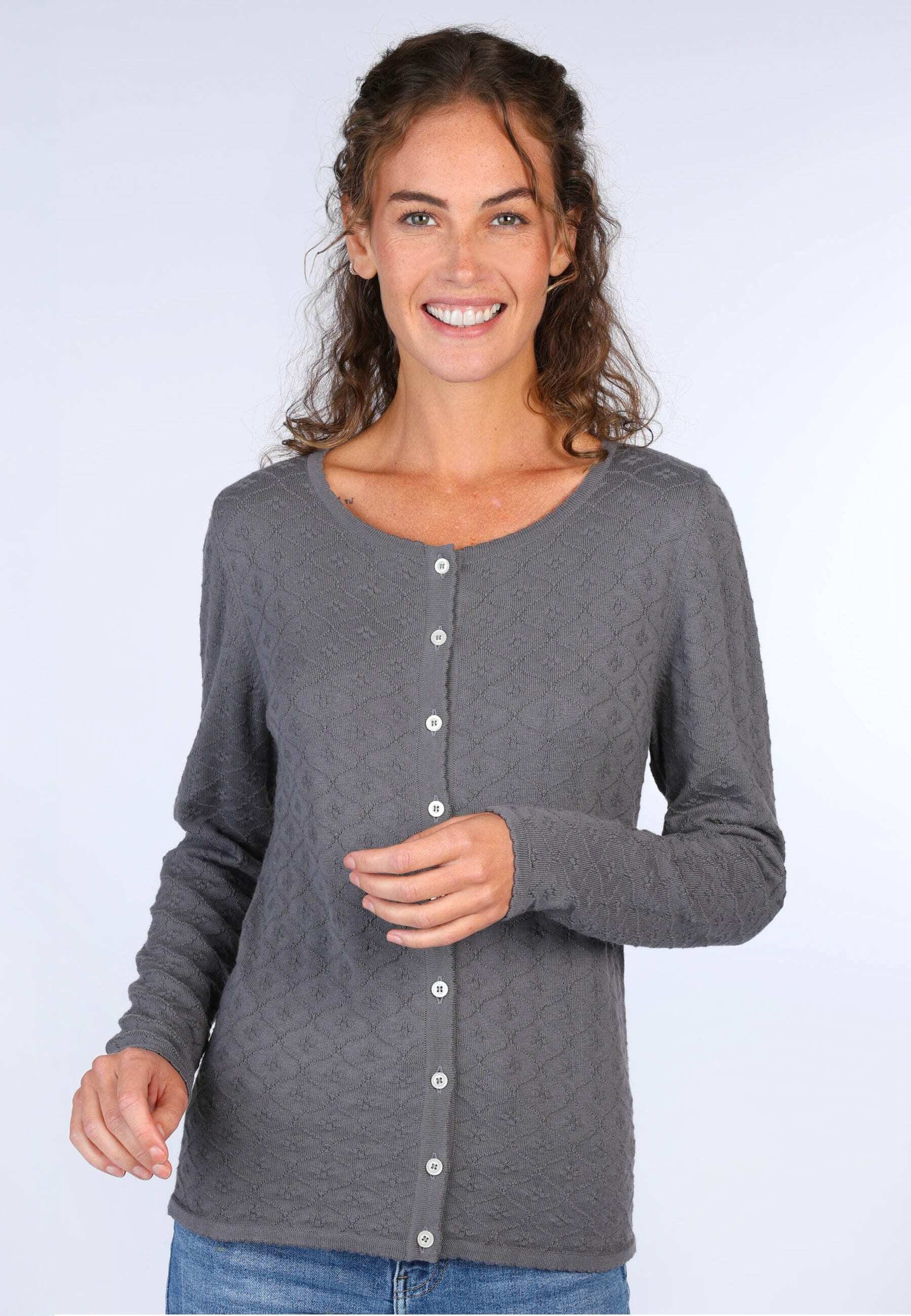 Sorgenfri Sylt Strickjacke Natascha Strickdetails günstig online kaufen