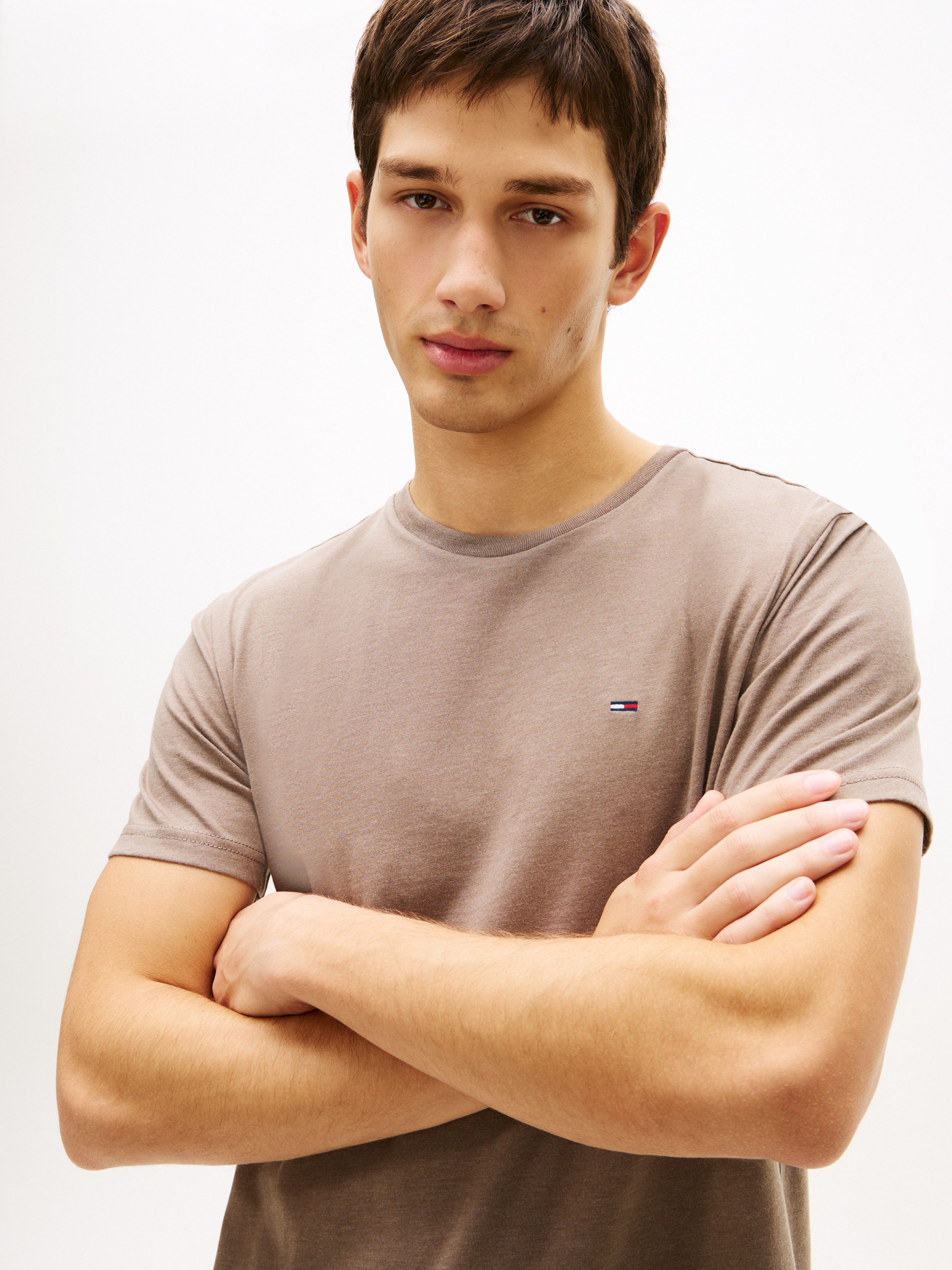 Tommy Jeans T-Shirt TJM XSLIM JASPE HTR TEE EXT Mit Rundhalsausschnitt günstig online kaufen