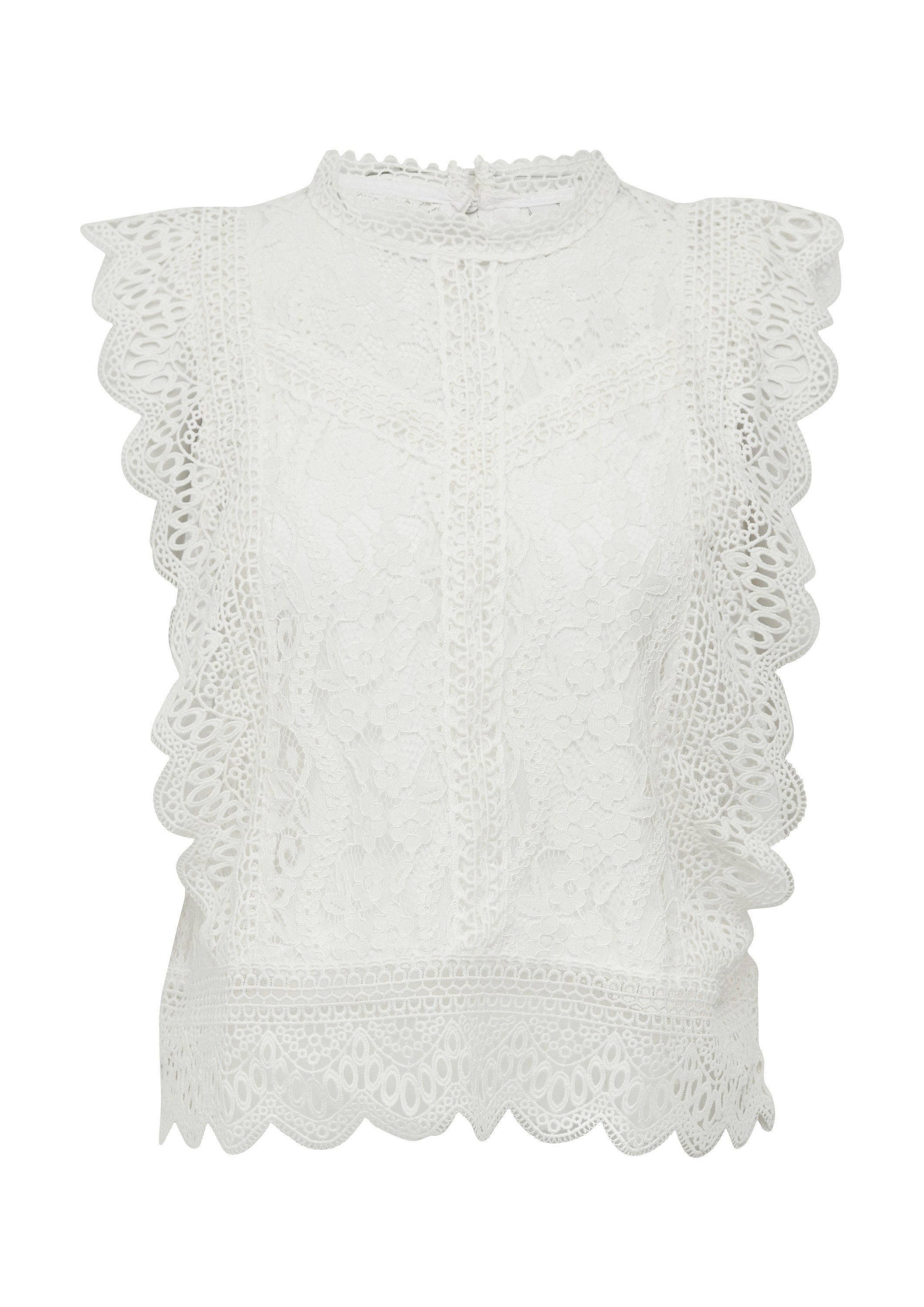 QS Blusentop Bluse Blusentop aus Spitze günstig online kaufen