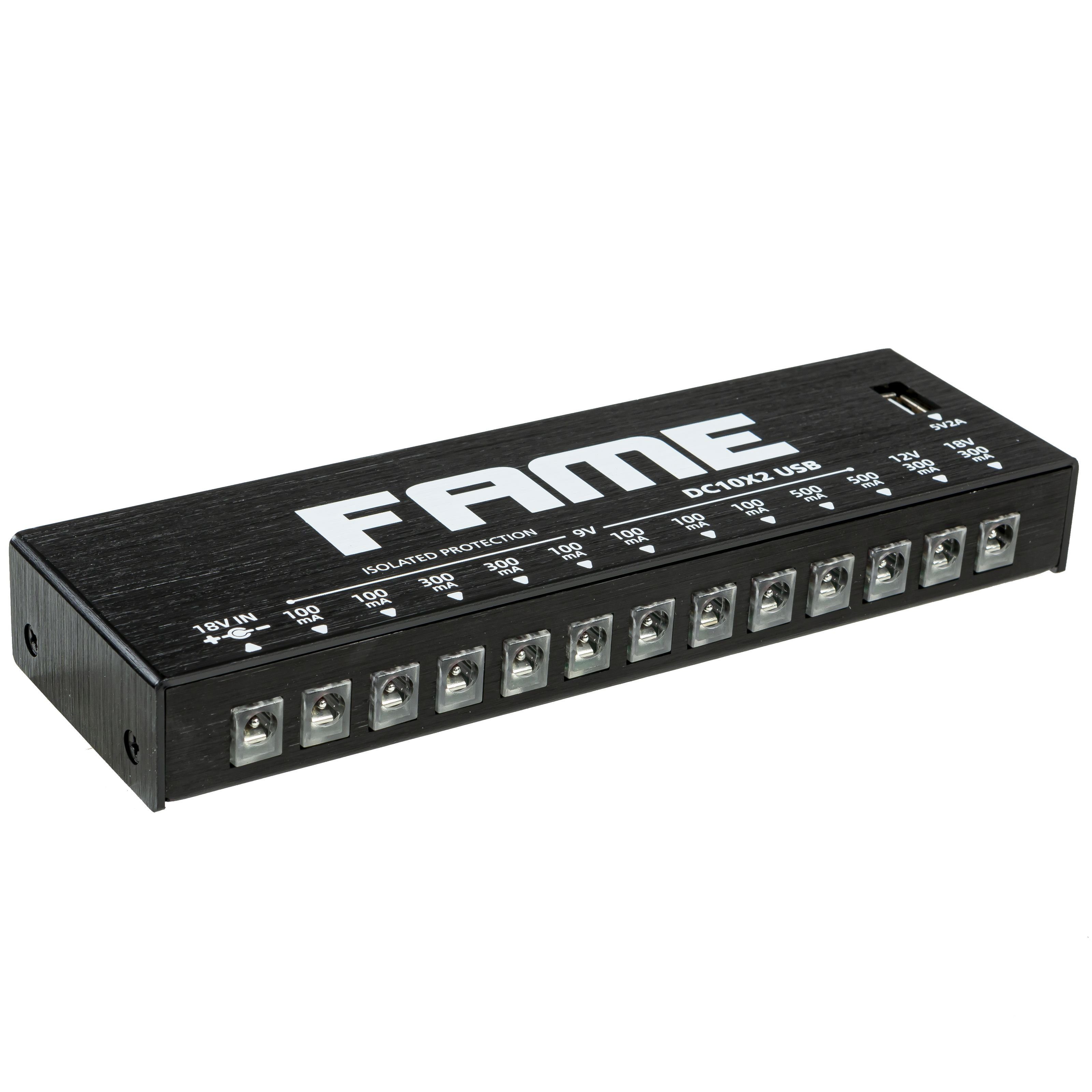 FAME Netzteil (DC10x2, USB Multinetzteil, Effektgerät Netzteil)