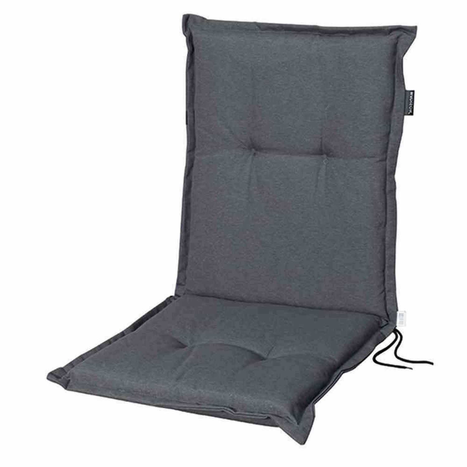 Madison Sesselauflage Panama grau, Auflage zu Sessel niedrig 50% Baumwolle / 45% Polyester