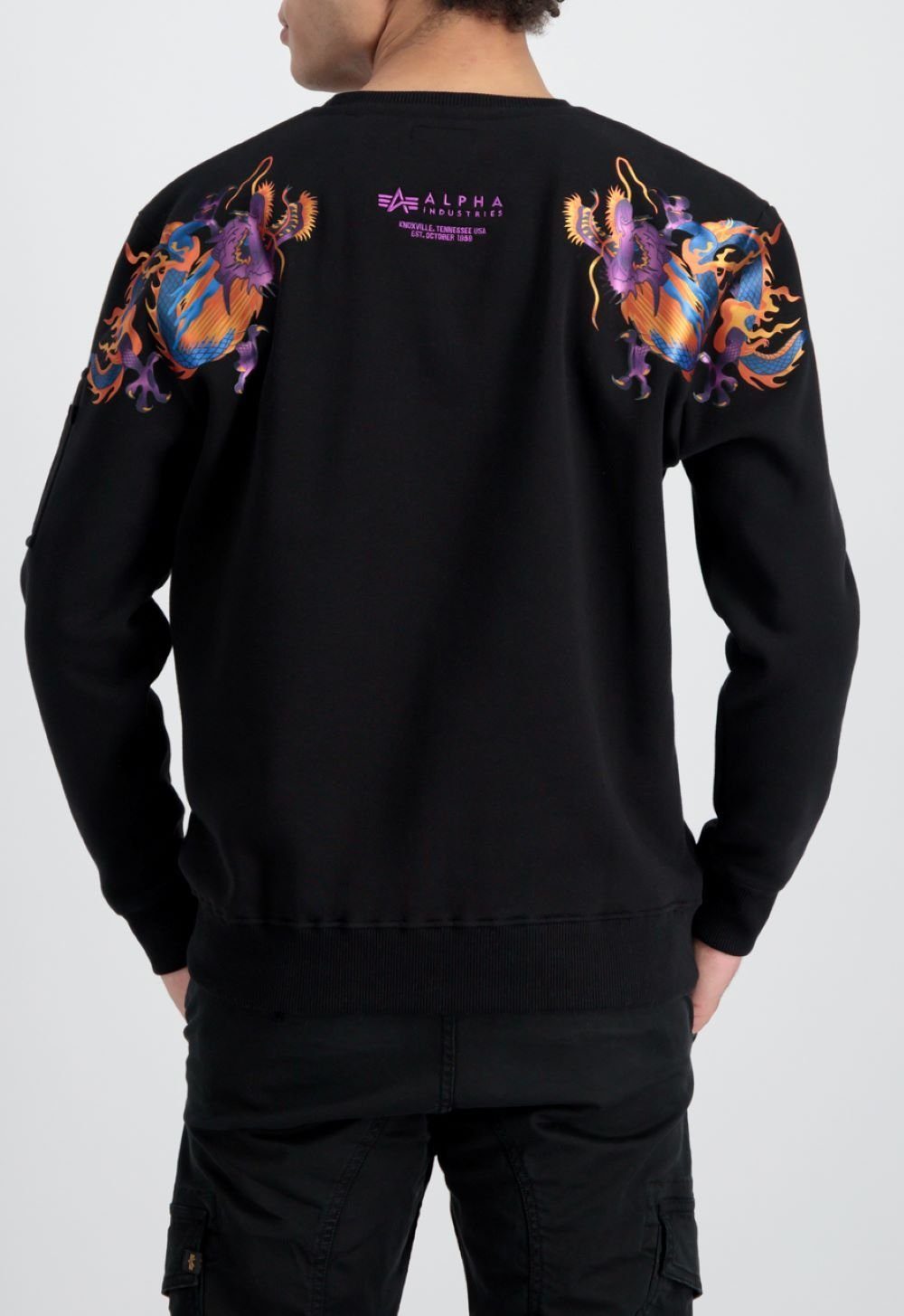 Alpha Industries Sweatshirt - Drachen Crew Neck - Dragon EMB Sweater