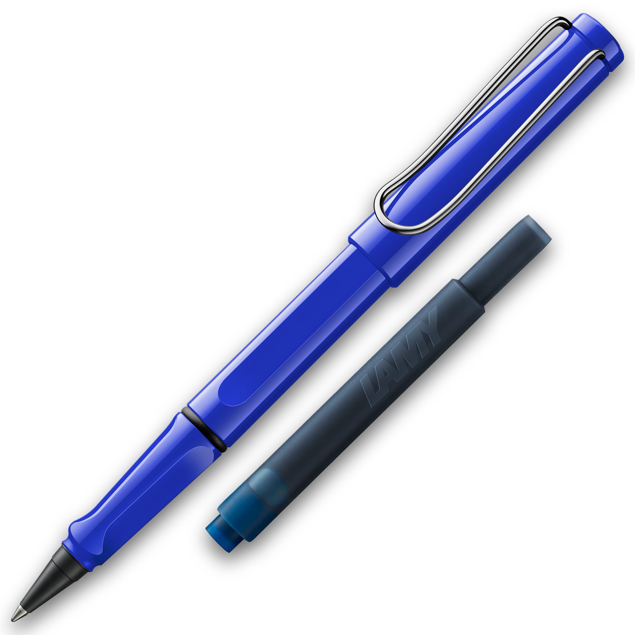 LAMY Tintenroller LAMY Tintenroller Safari Blau ROLL-INK Füller ergonomisch mit löschbar
