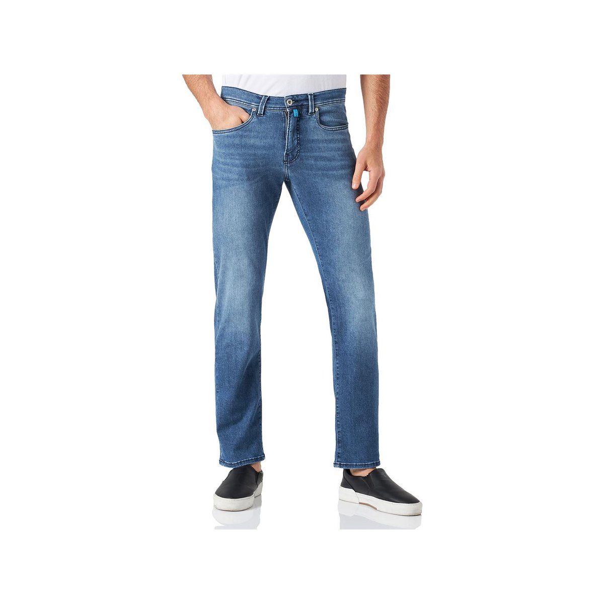 (1-tlg) Cardin Pierre uni 5-Pocket-Jeans