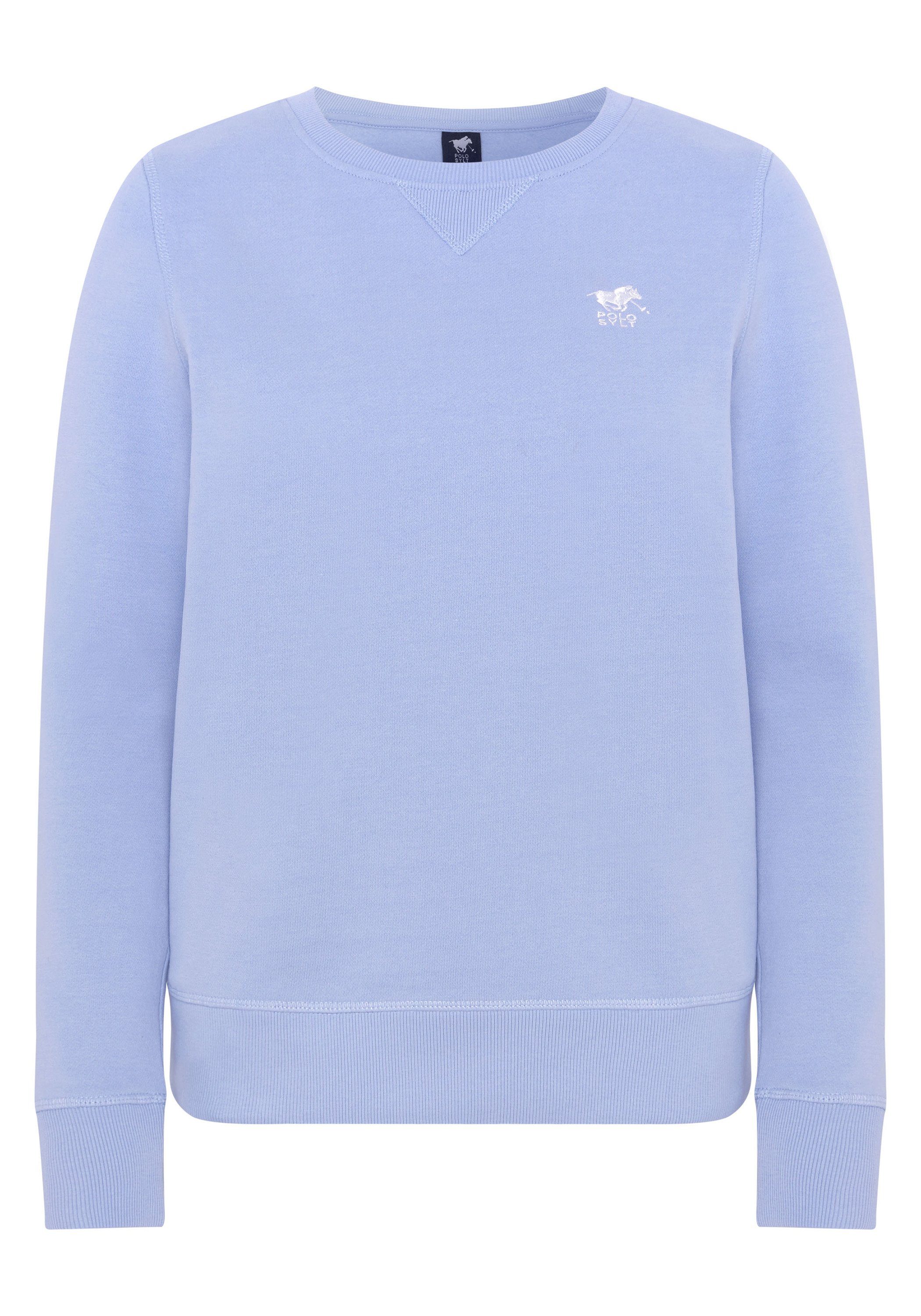 Polo Sylt Sweatshirt mit Label-Stitching günstig online kaufen