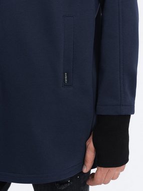 OMBRE Kapuzensweatshirt Längeres Sweatshirt mit einer geräumigen Kapuze