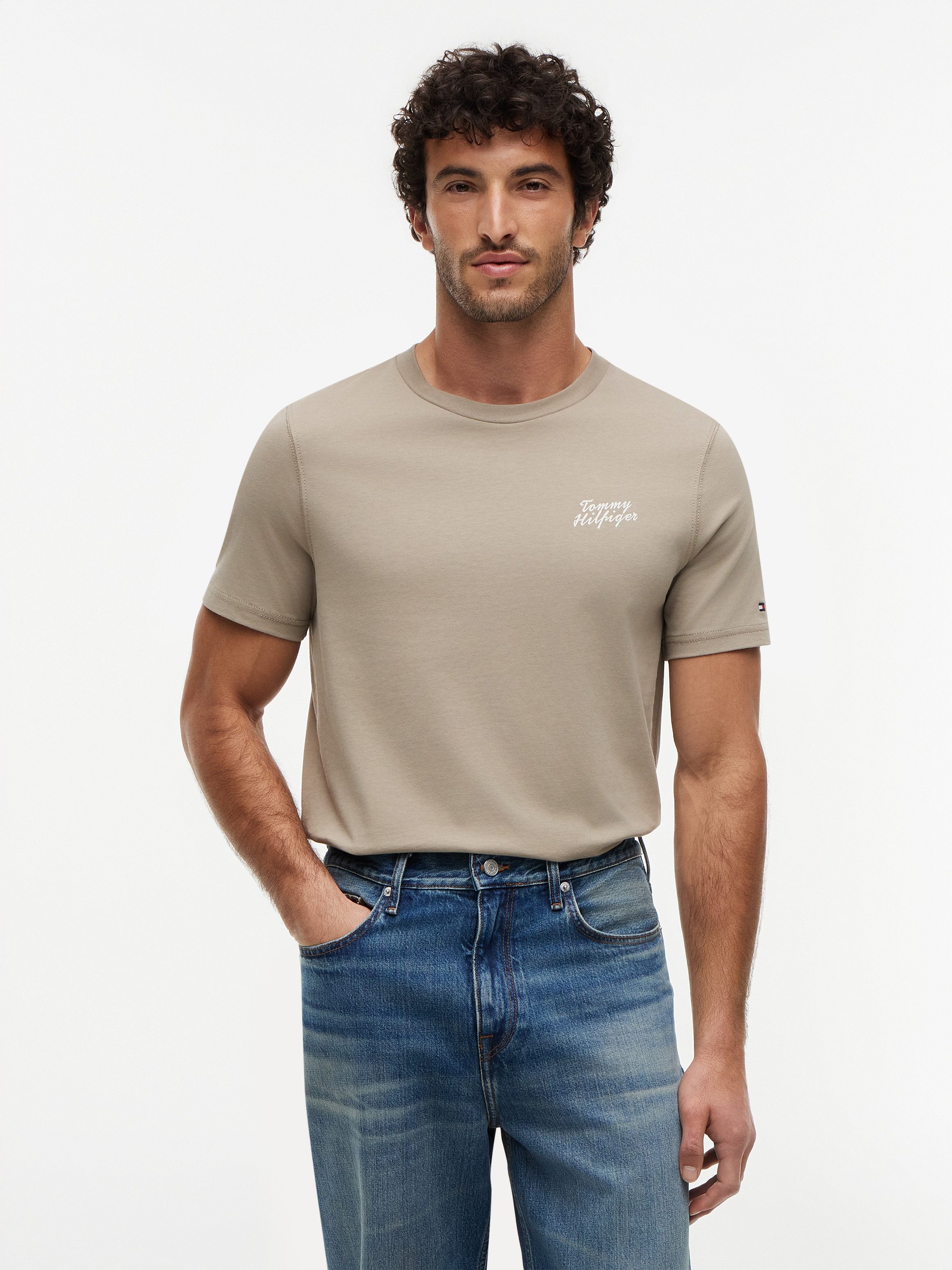 Tommy Hilfiger T-Shirt PALM PHOTO PRINT mit Fotoprint hinten