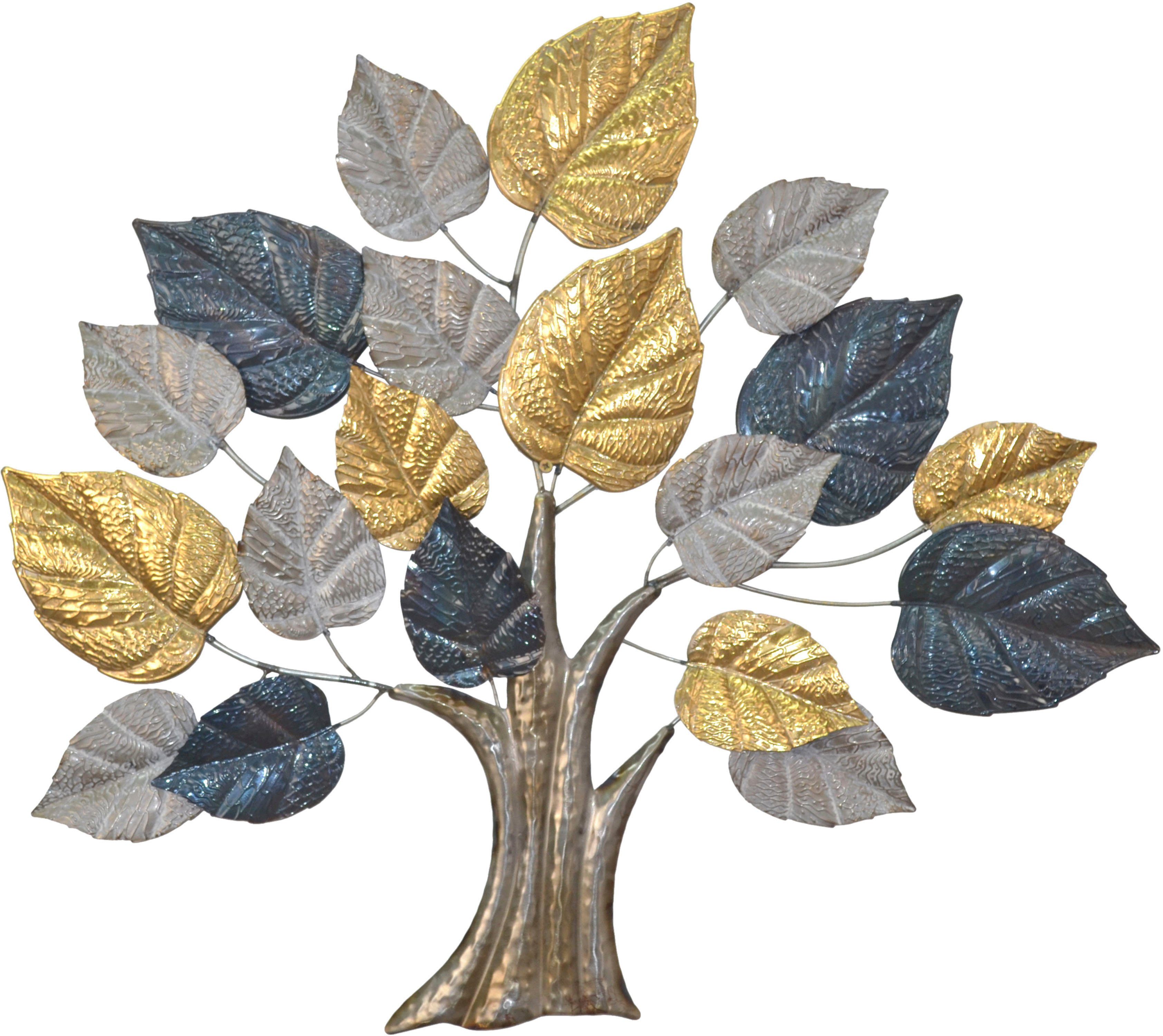 HOFMANN LIVING AND MORE Wanddekoobjekt Wanddekoration (1 St), Baum aus Meta günstig online kaufen