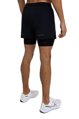 TCA Trainingsshorts TCA Herren Flyweight 2 in 1 Laufhose Schwarz M (1-tlg)