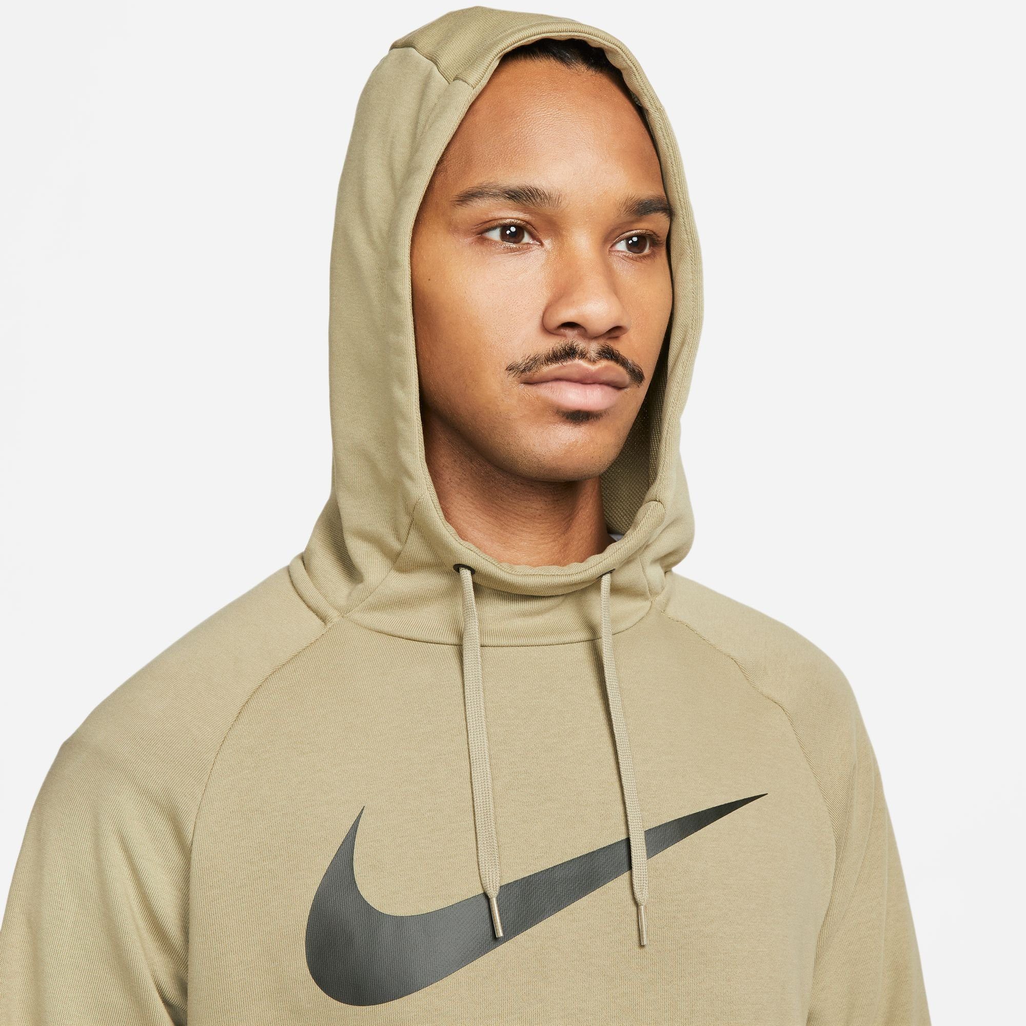 PULLOVER beige HOODIE Kapuzensweatshirt MEN'S Nike TRAINING DRI-FIT