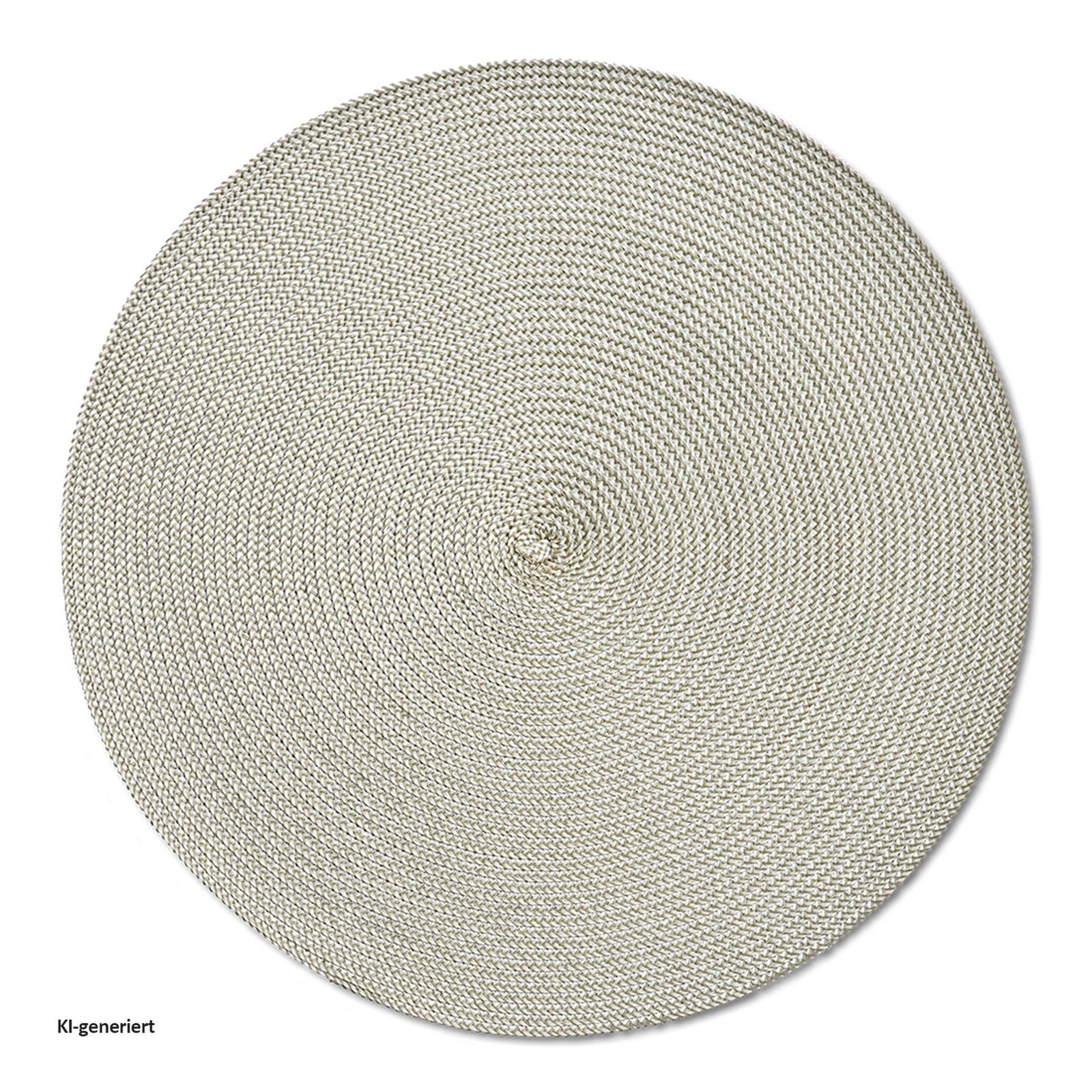 Zeller Present Platzset Platzmatte Rund, (Stück, 1-St., 1 Platzmatte), Platzdeckchen