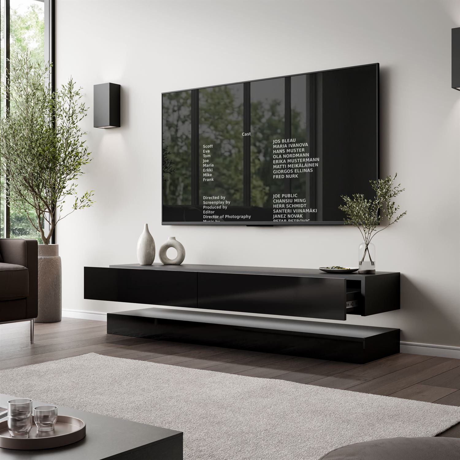 Lookway TV-Schrank SKY 140 cm mit LED-Beleuchtung