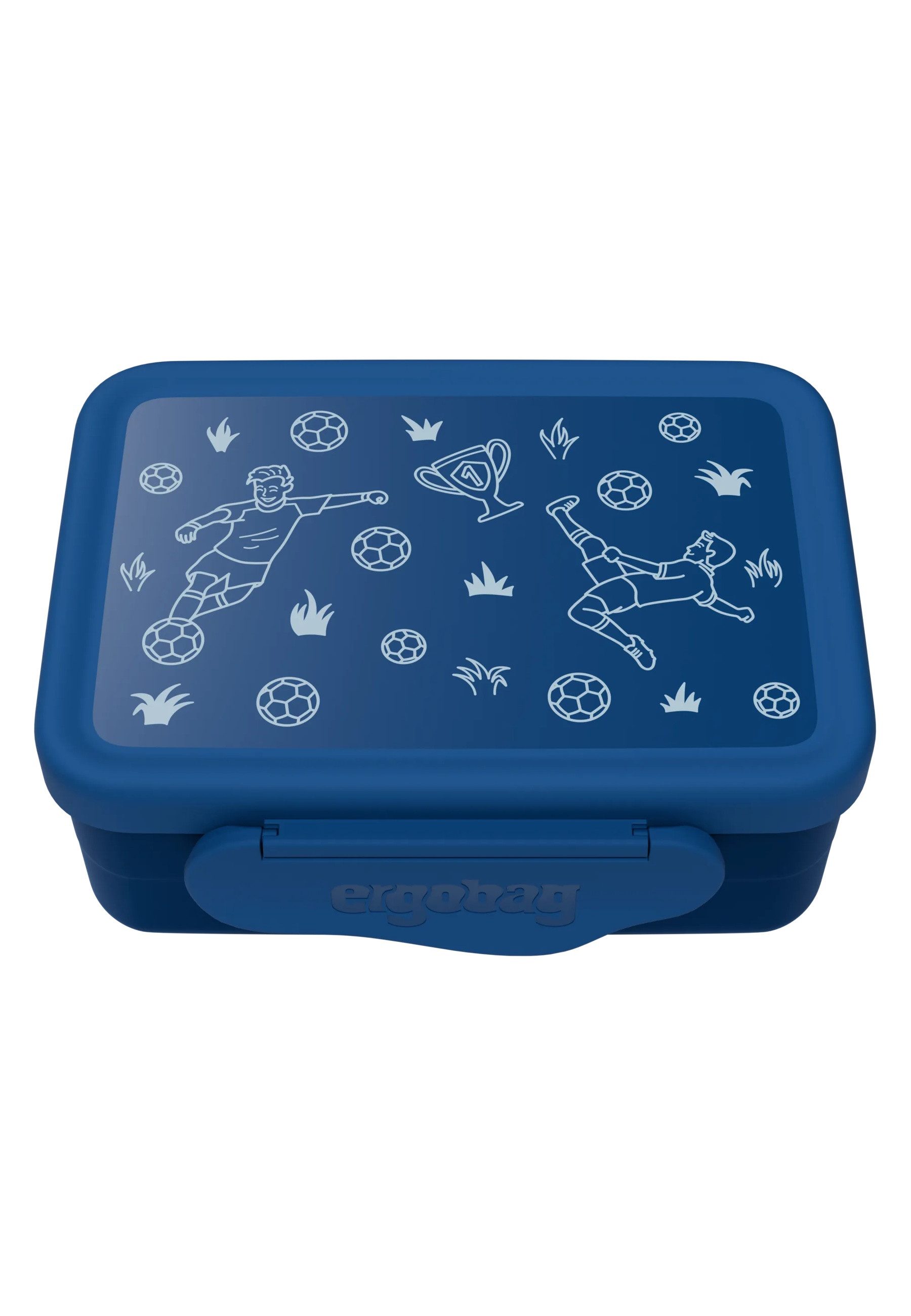 ergobag Lunchbox Edelstahl Brotdose, Edelstahl, (Edelstahl Brotdose, 3-tlg., 1x Brotdose, 1x Trennfach), spülmaschinengeeignet