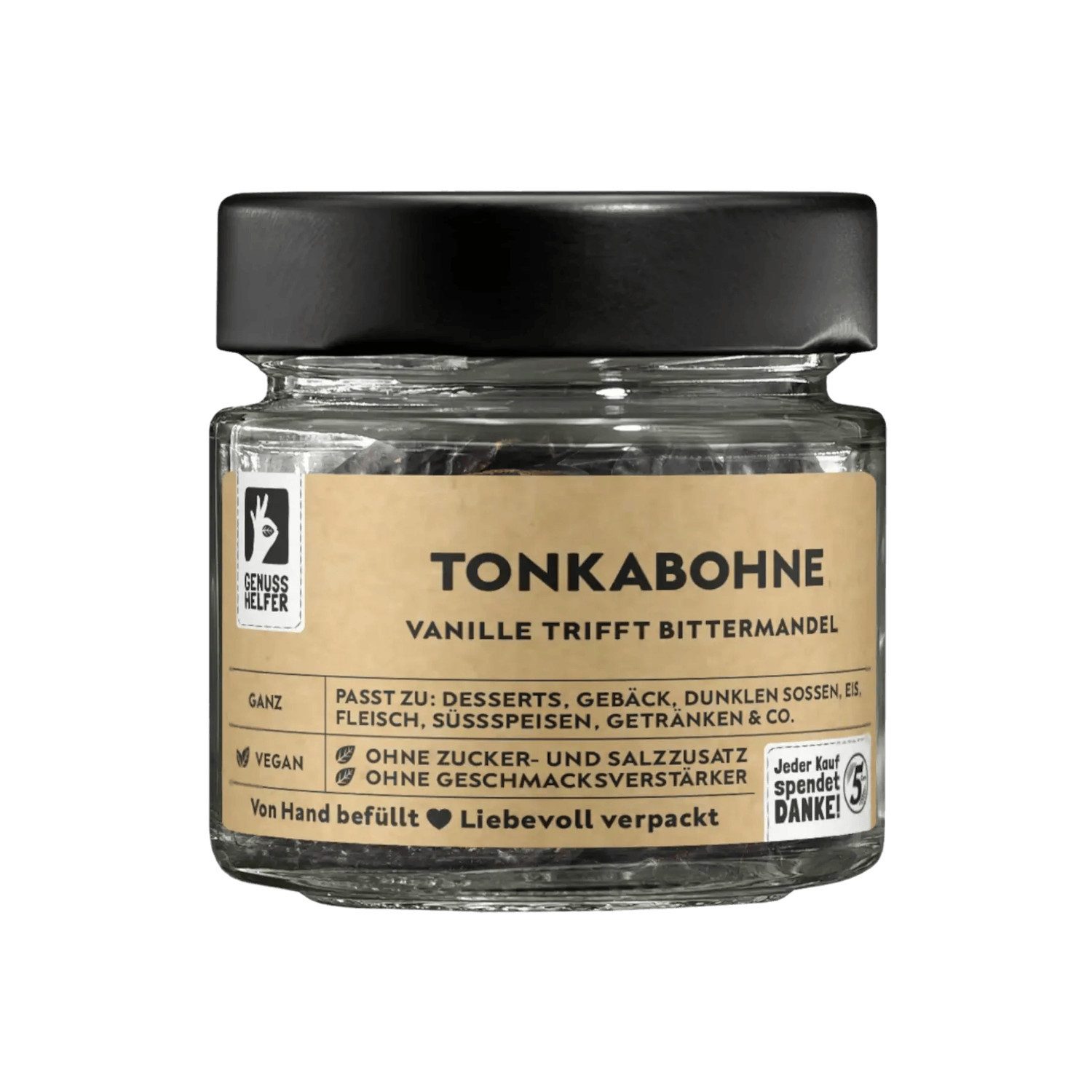 Bremer Gewürzhandel Gewürz Tonkabohnen, ganz, im Glas, 30 g
