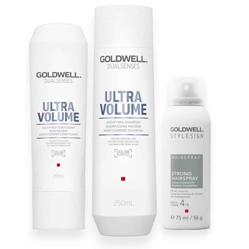 Goldwell Haarshampoo Dualsenses Ultra Volume Set-Shampoo+Conditioner+Haarspray