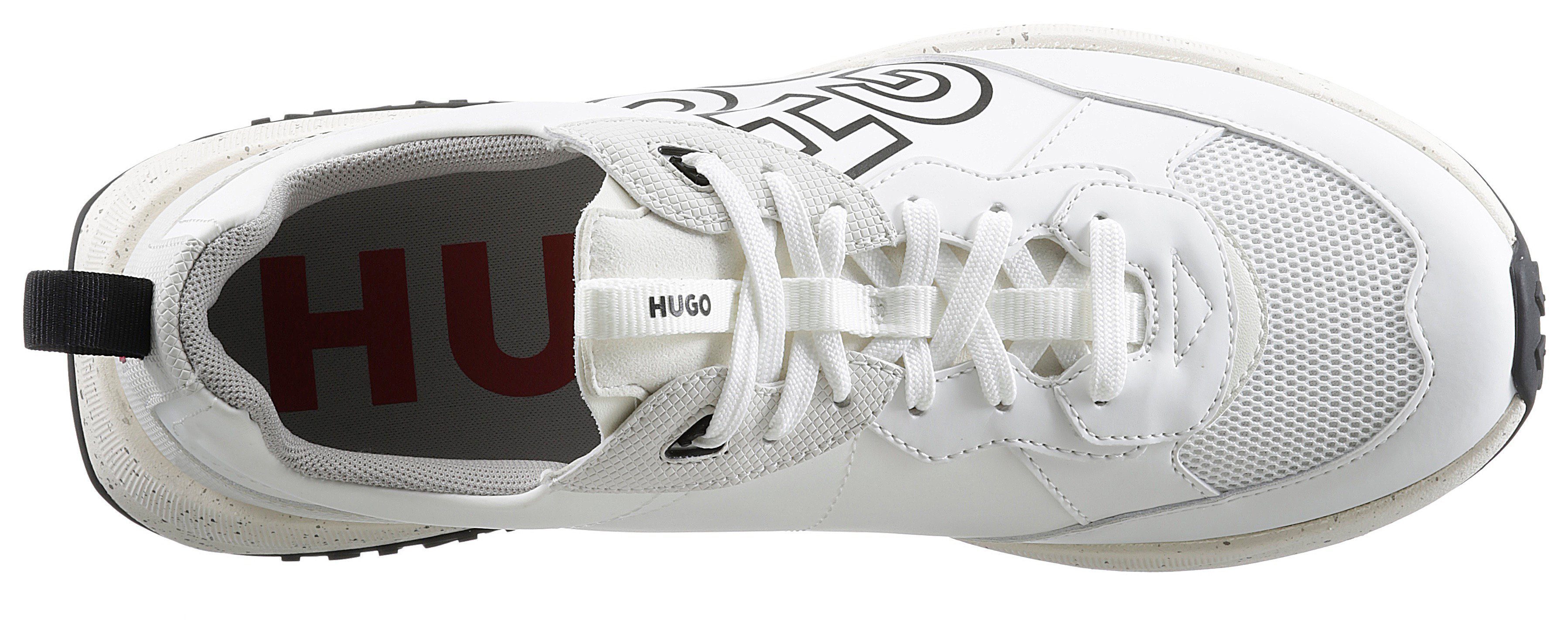 auffälligem Logoschriftzug HUGO weiß Kane_Runn Sneaker mit