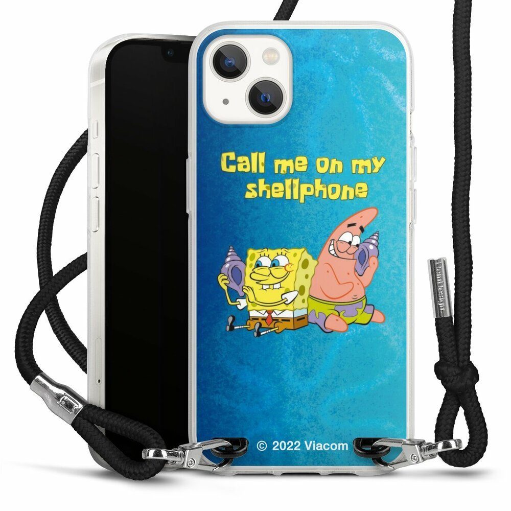 DeinDesign Handyhülle Patrick Star Spongebob Schwammkopf Serienmotiv, Apple iPhone 13 Handykette Hülle mit Band Case zum Umhängen