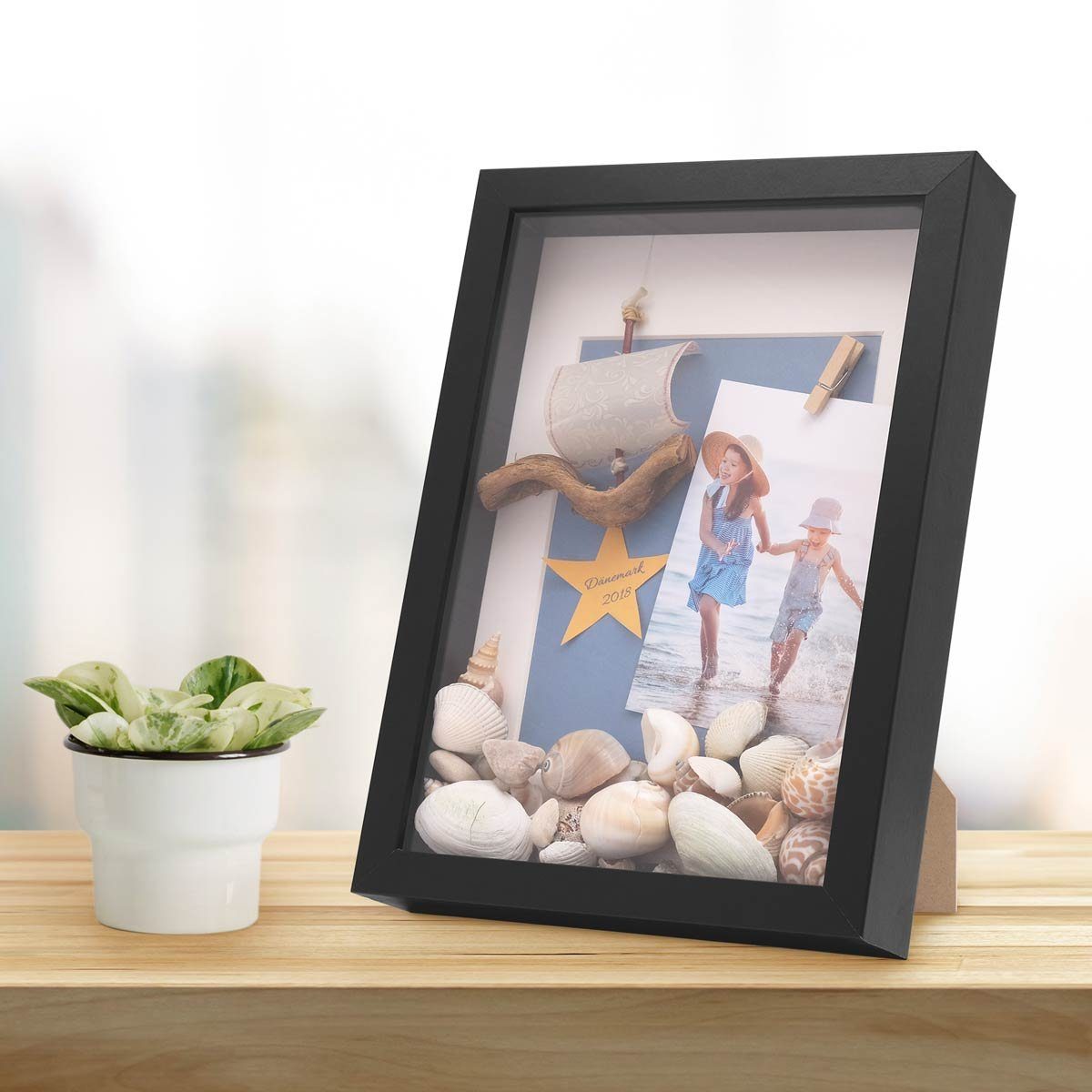 PHOTOLINI Bilderrahmen 3D-Rahmen mit Passepartout / günstig online kaufen