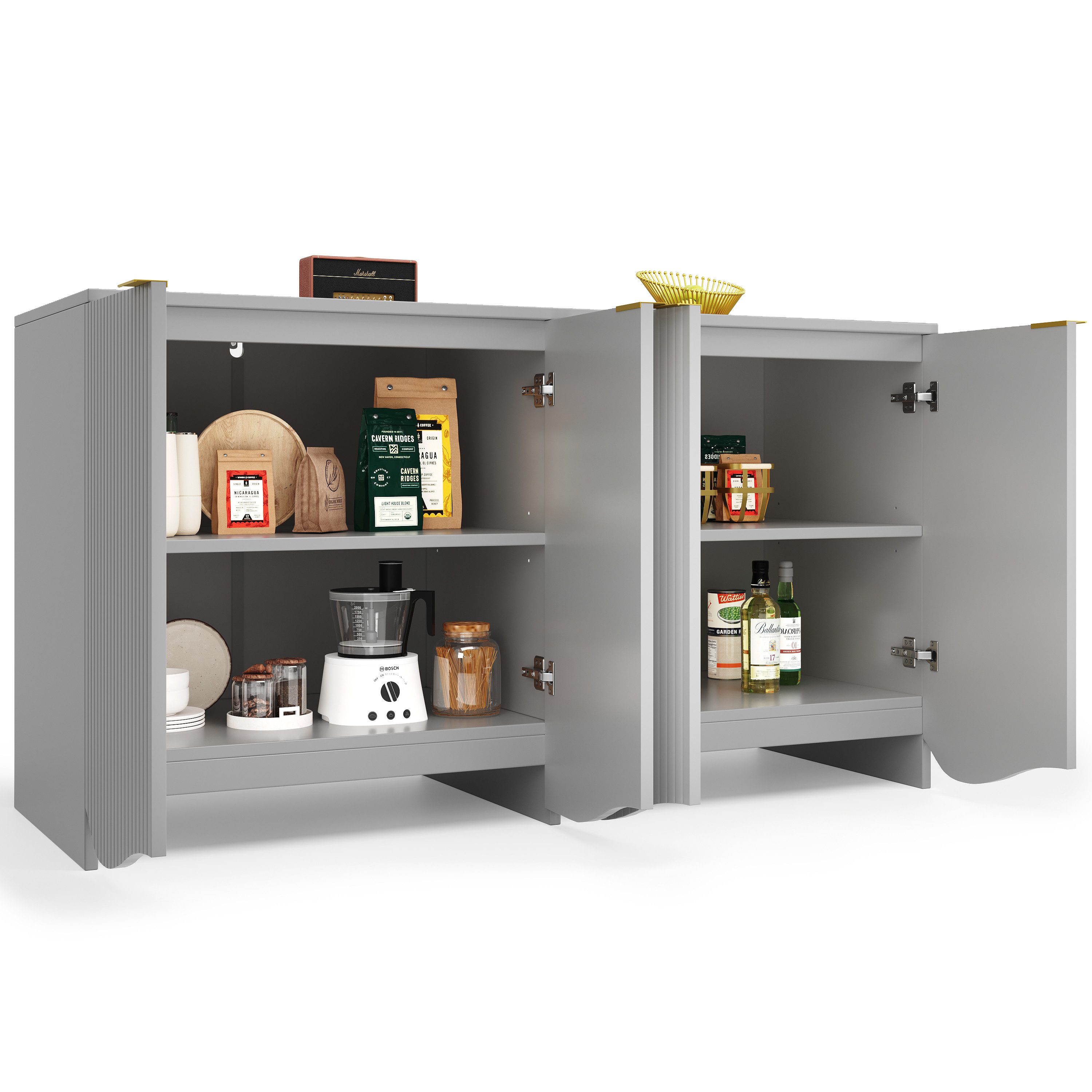 MODFU Sideboard Modisches Küchenschrank,verstellbaren Regalen (Sideboard günstig online kaufen