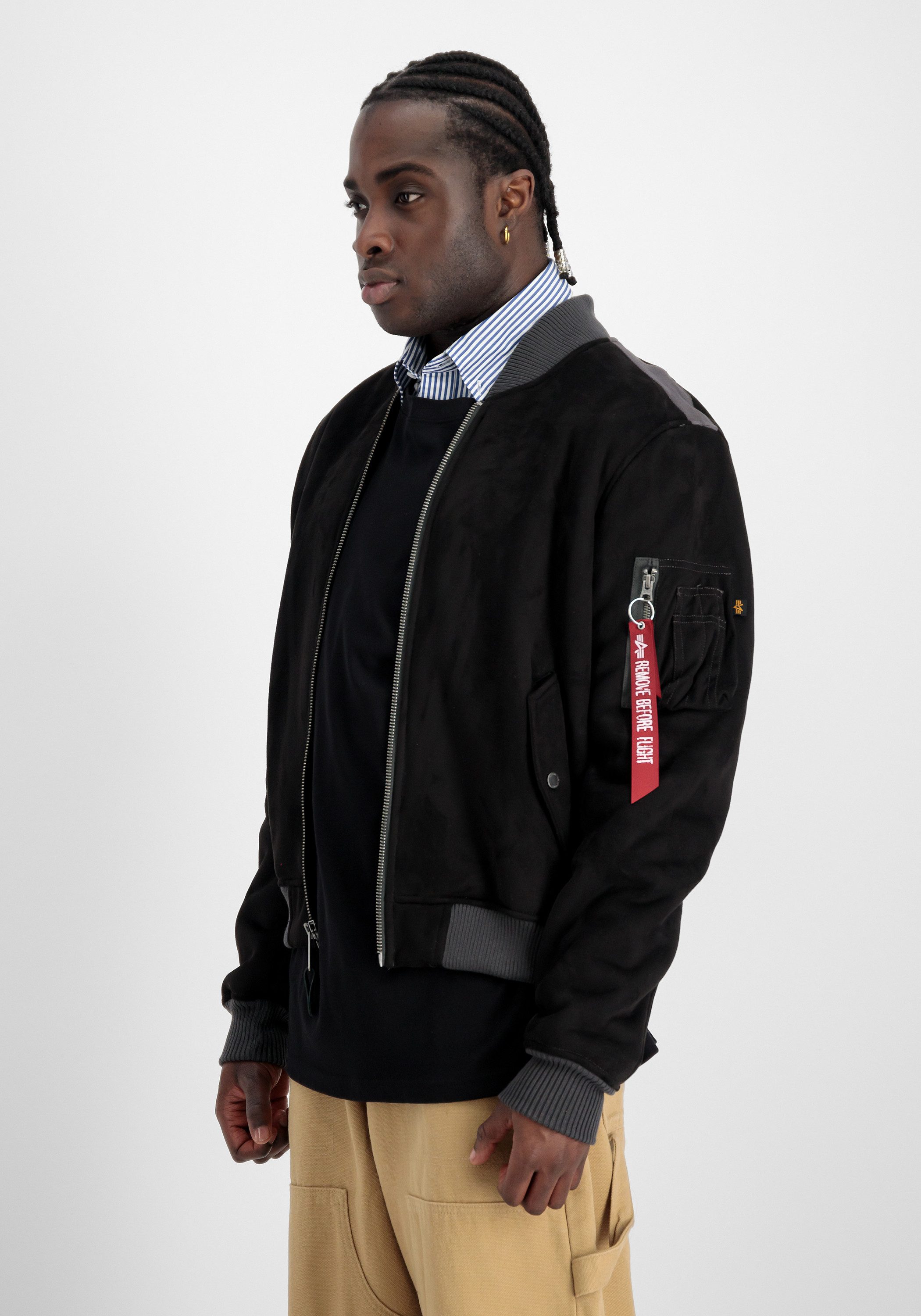 Alpha Industries Bomberjacke MA-1 Faux Suede