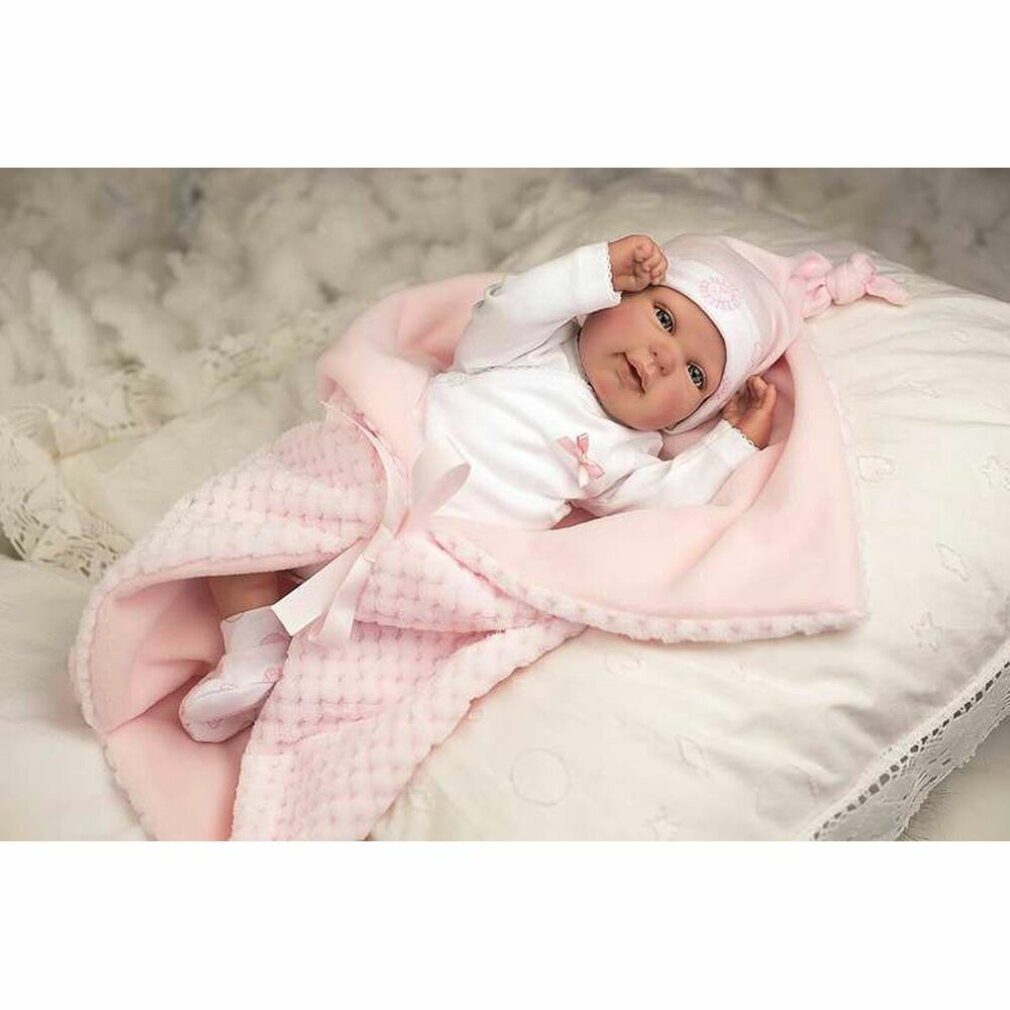 Arias Stoffpuppe Baby-Puppe Reborn 45 cm