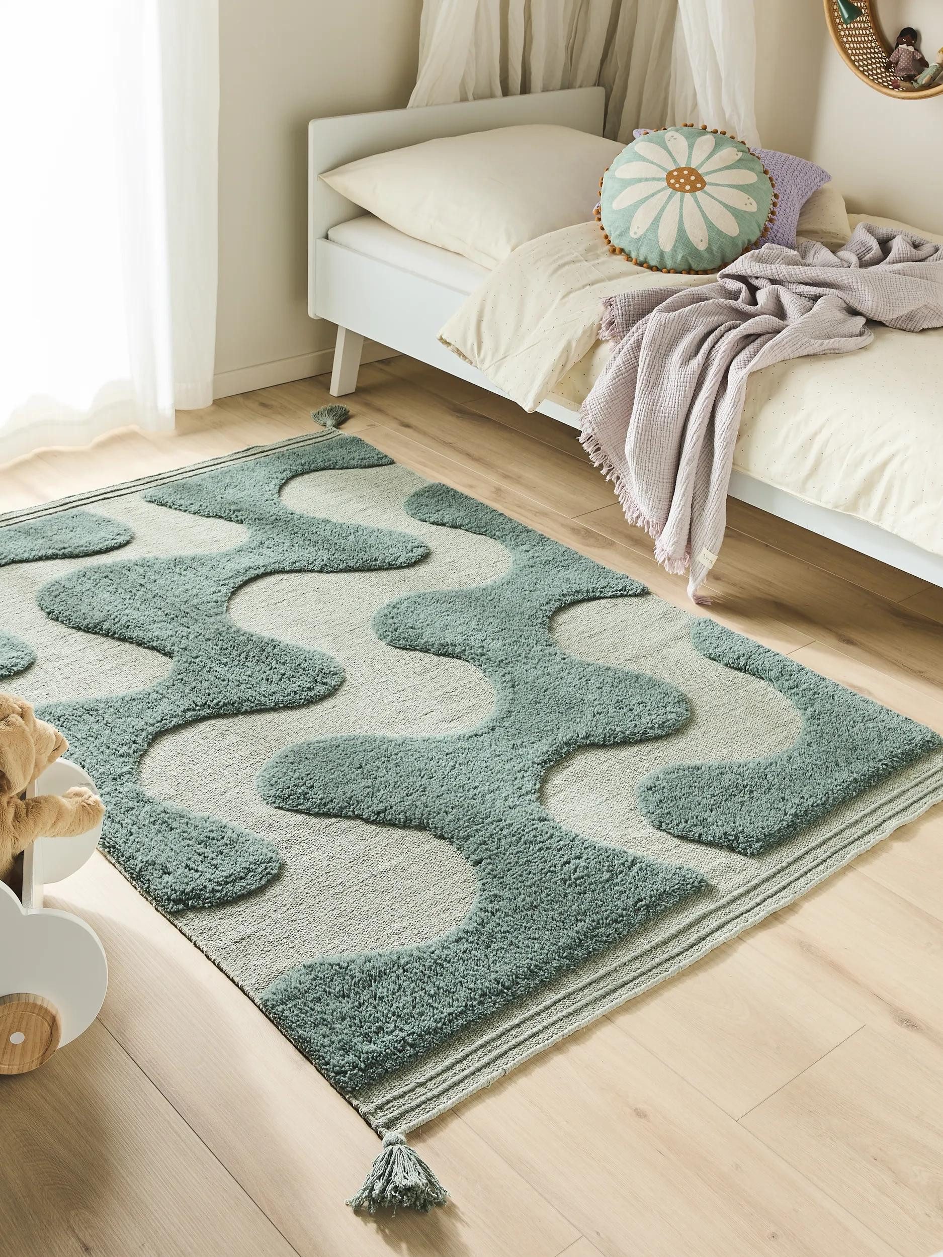 benuta Kinderteppich Muriel, rechteckig, Höhe: 11 mm, Kunstfaser, Berber, Ethno-Style, Wohnzimmer