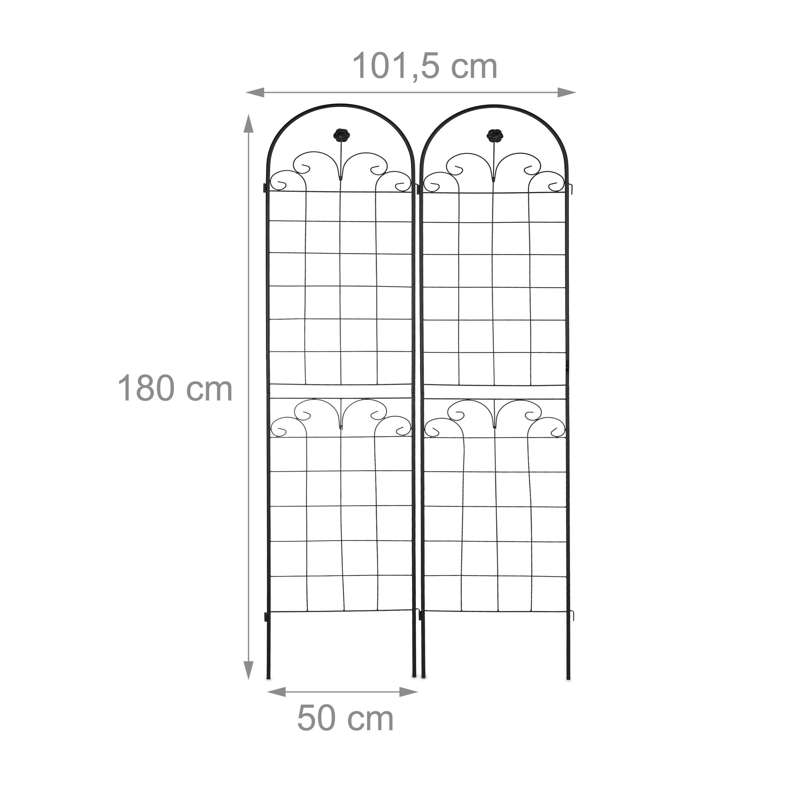relaxdays Rankgitter 2er Set 180 cm