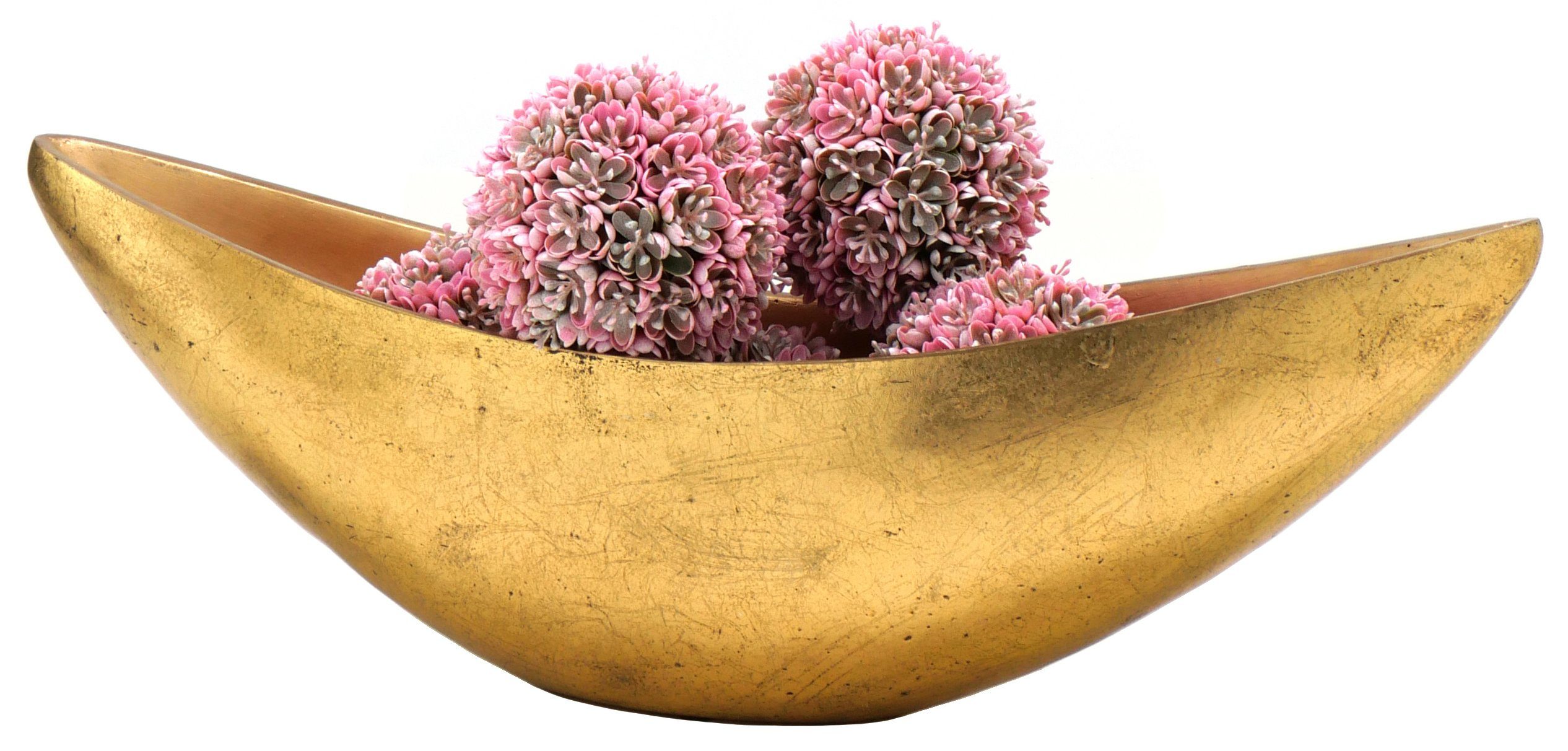 Flingora Jardiniere Ivett, Fiberglas - Indoor - Gold - 60 x 18,5 x 18 cm