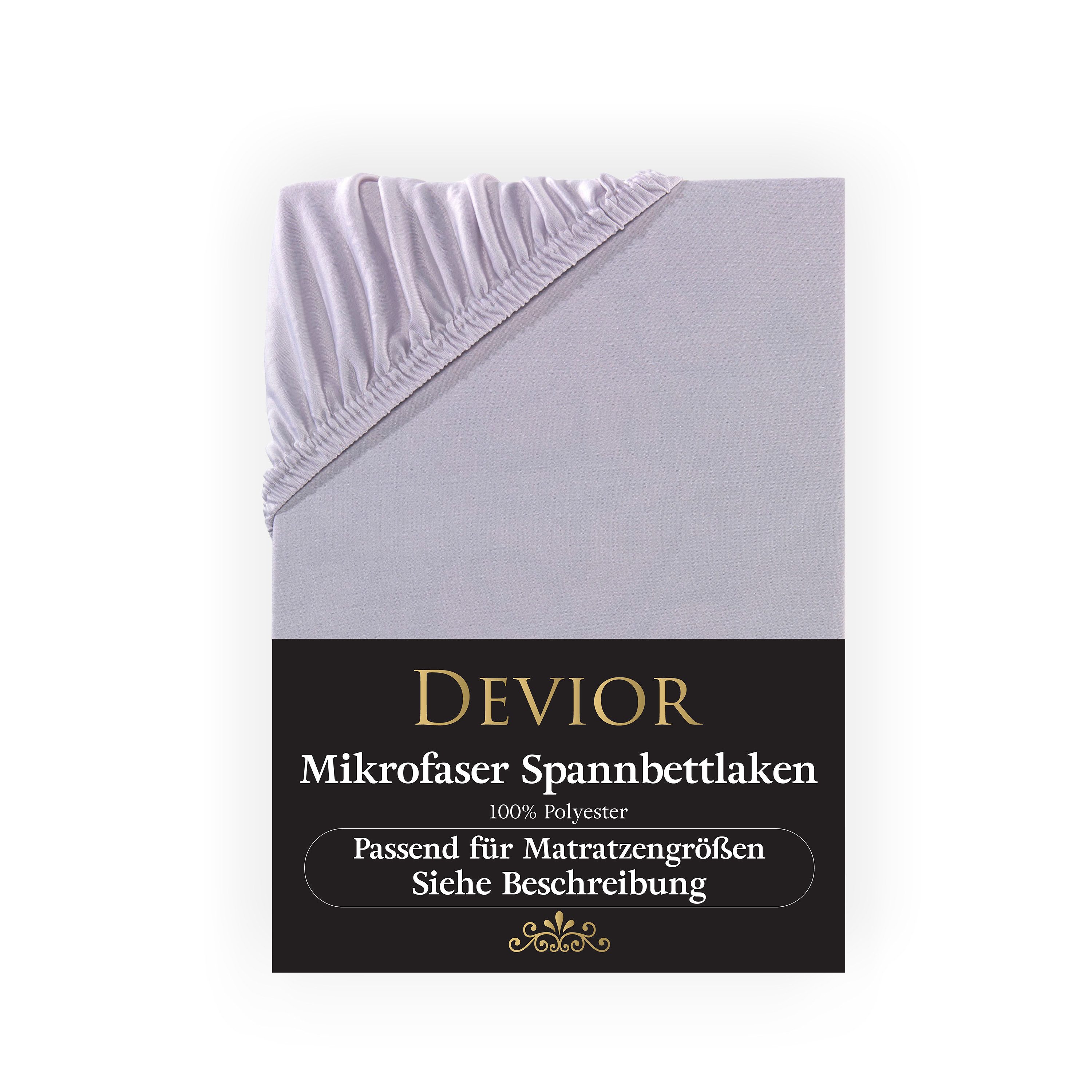 Devior Spannbettlaken aus 100% Mikrofaser mit günstig online kaufen