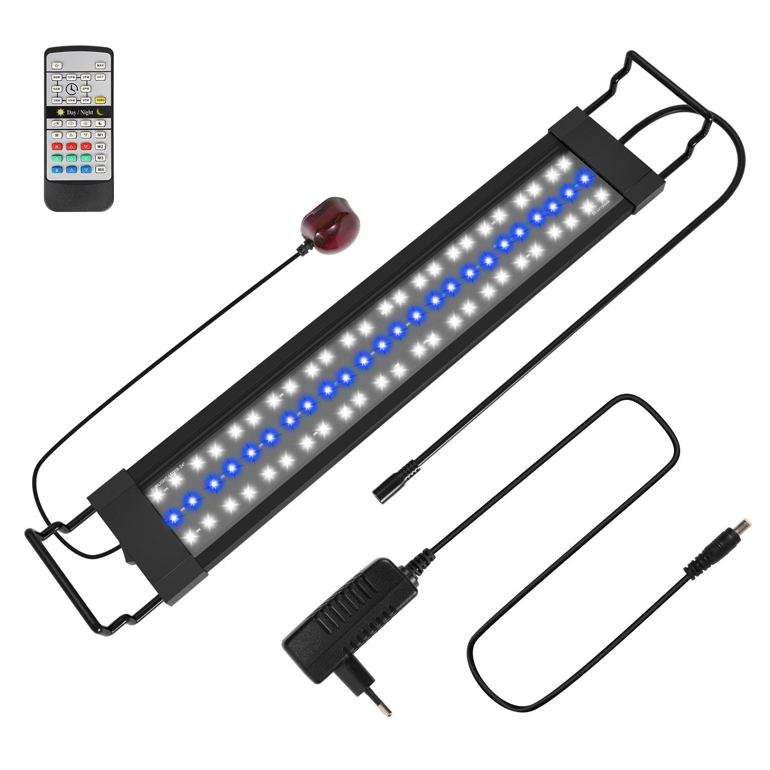 LED Aquariumleuchte LED Aquarien Beleuchtung Lampe Aquarium Fisch Tank mit Fernbedienung