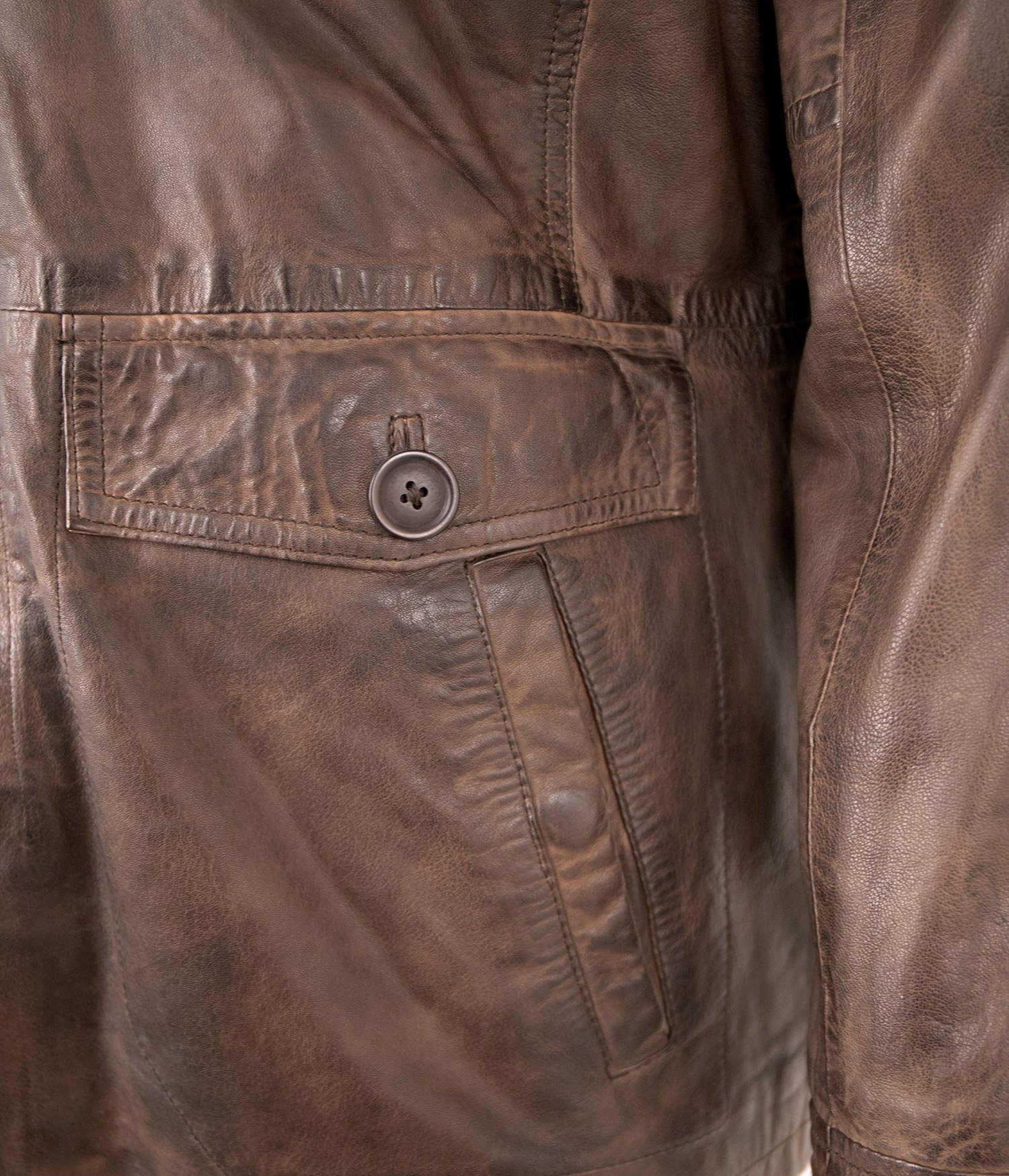 Maddox Lederjacke Anthony MADDOX - Herren Lederjacke Lammnappa mocca
