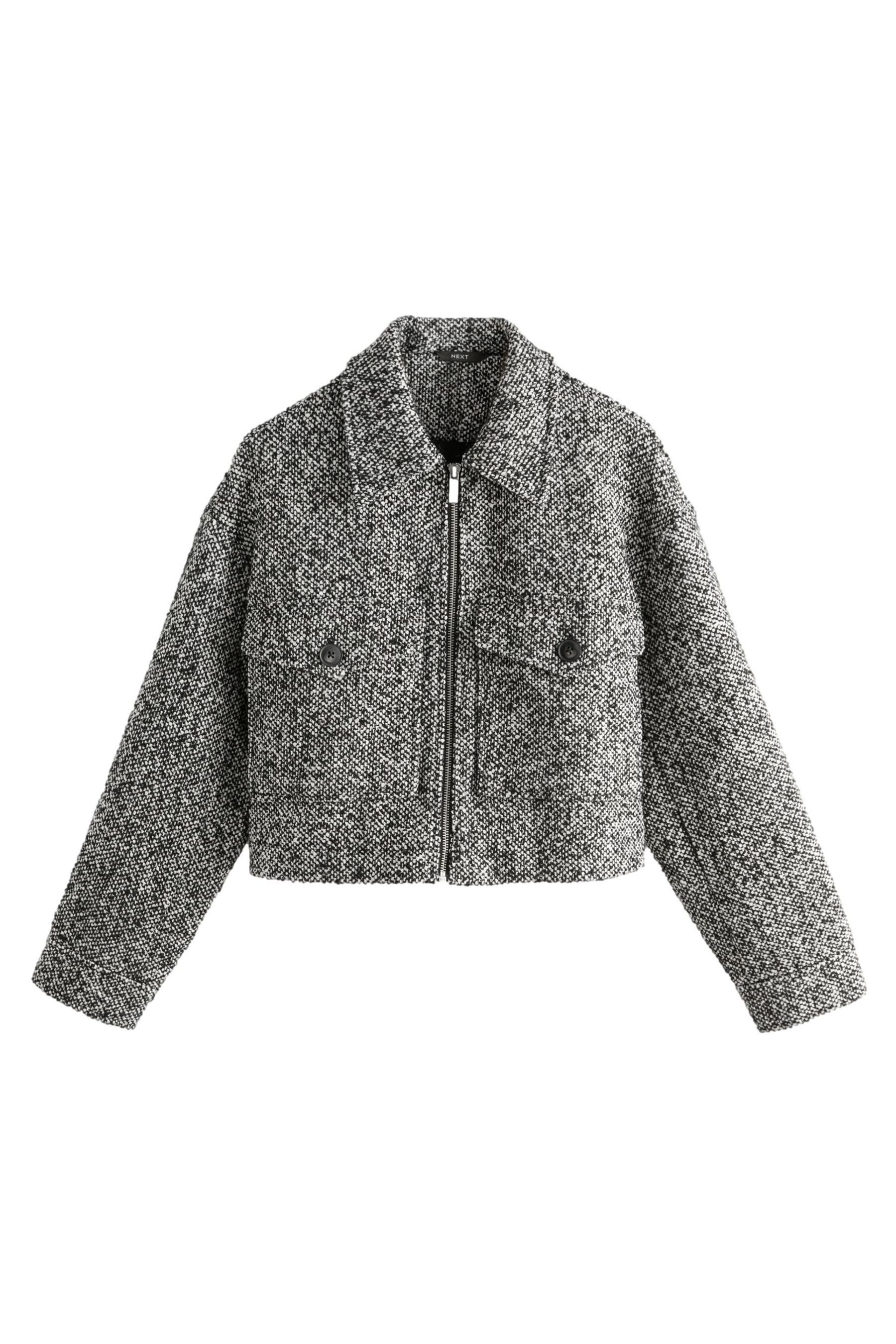 Bouclèjacke Strukturierte Boucléjacke