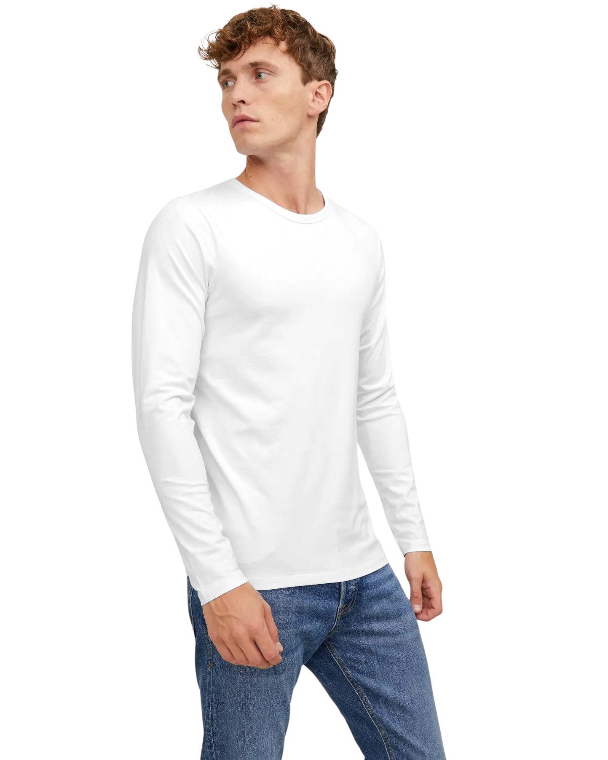 Jack & Jones Langarmshirt (Spar-Set, 3er-Pack) Basic Shirt mit Rundhalsausc günstig online kaufen