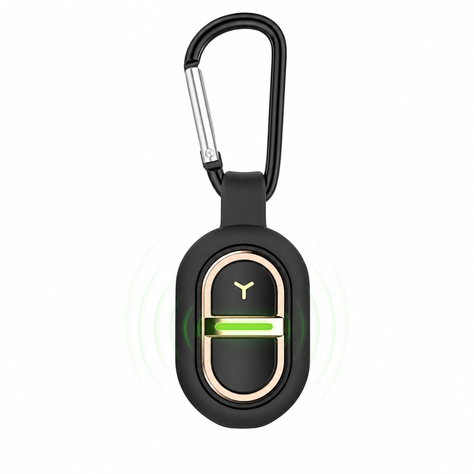Solarandmore Insektenabwehrgerät Ultraschall,Mückenabwehr,Mückenschutz outdoor,Tierabwehr ultraschall, Set, Camping,kKarabiner mini,Ultraschall tiervertreiber,IPX4,Schwarz,ABS