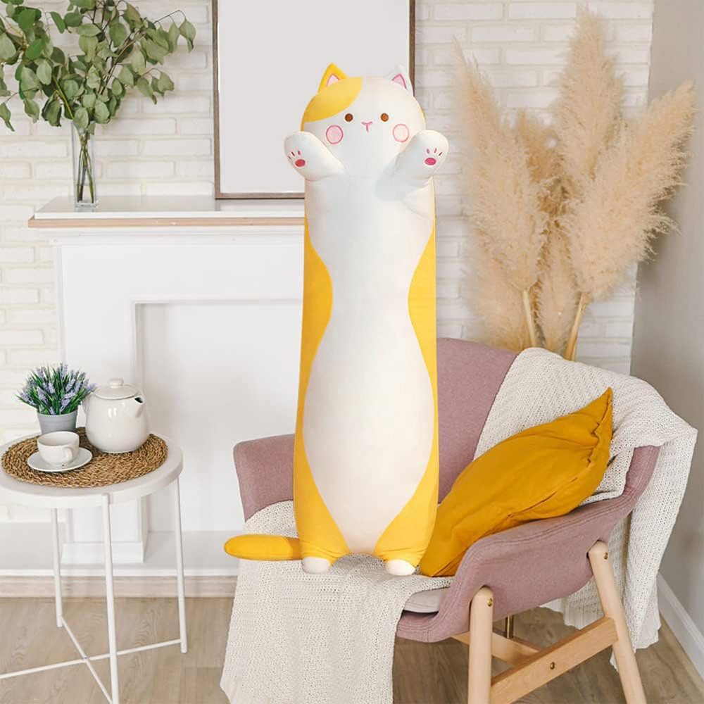 TUWENA Kuscheltier Lange Katze Kuscheltier Stofftiere Katzen Plüsch Kisse